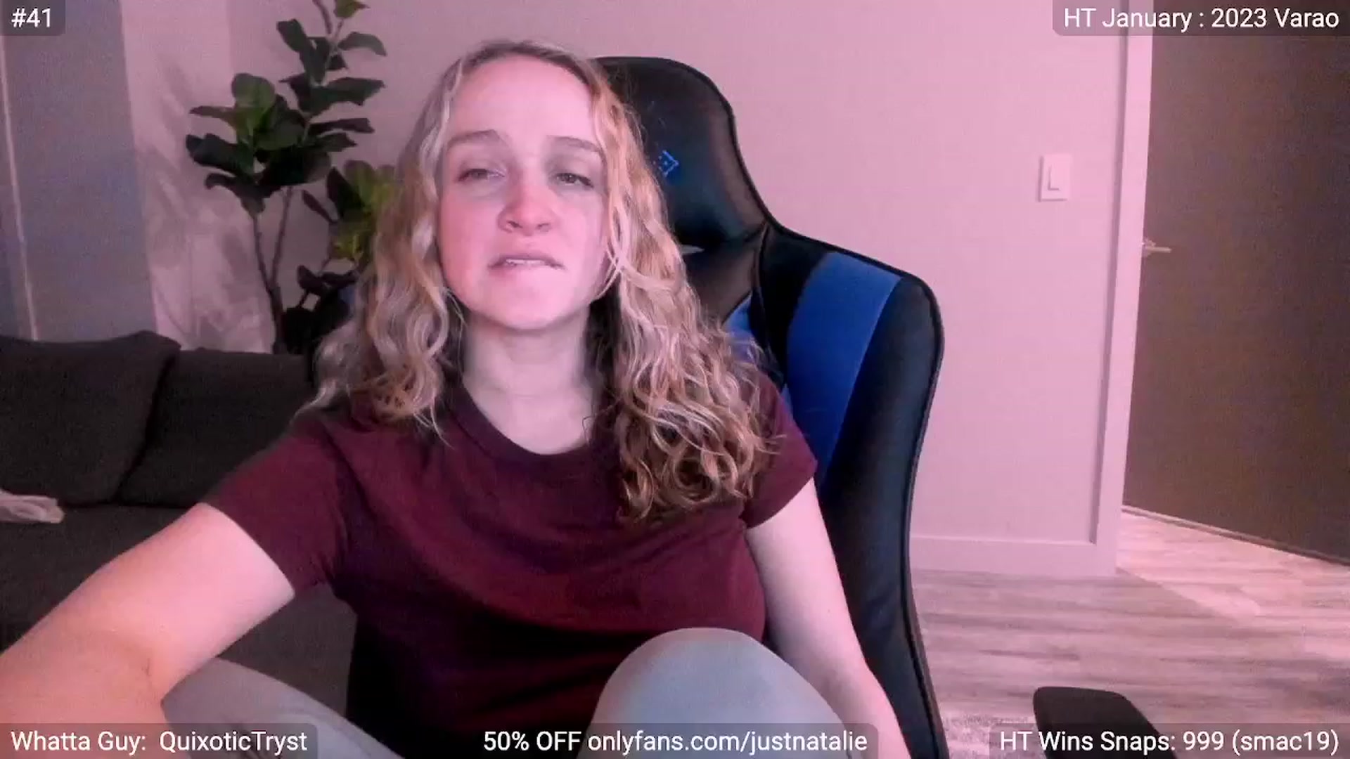 Gallery image thumbnail from JustNatalie's myfreecams stream on, 01/07/2023, 24:09 image 5 of 20