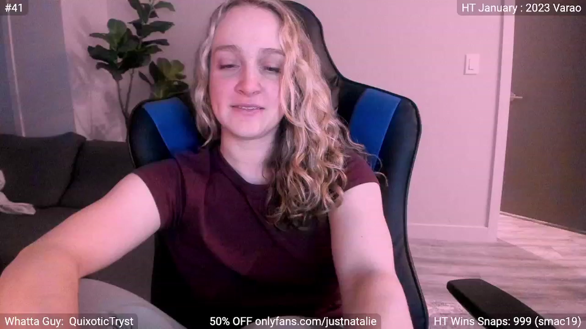 Gallery image thumbnail from JustNatalie's myfreecams stream on, 01/07/2023, 24:09 image 10 of 20