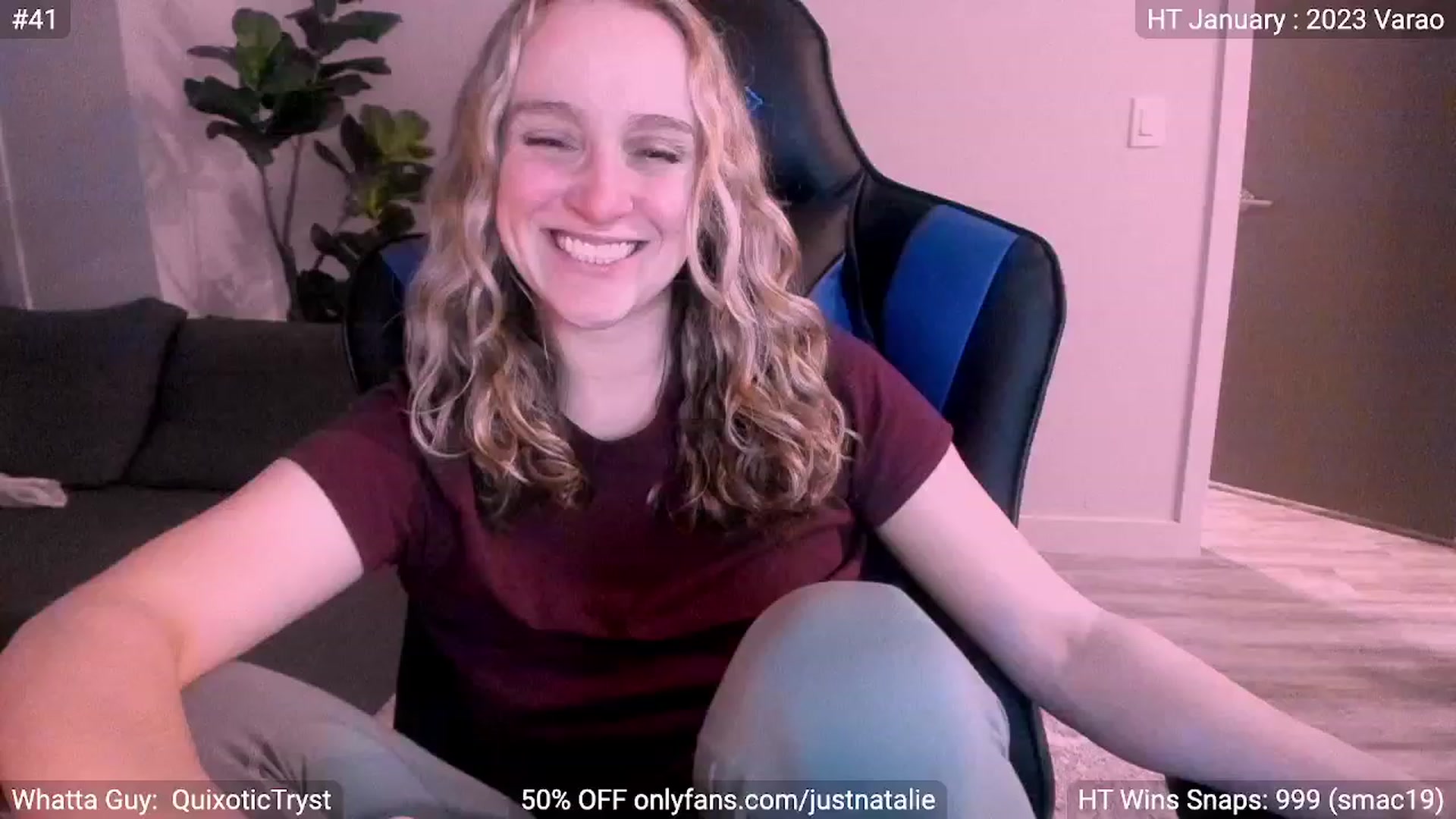 Gallery image thumbnail from JustNatalie's myfreecams stream on, 01/07/2023, 24:31 image 4 of 20