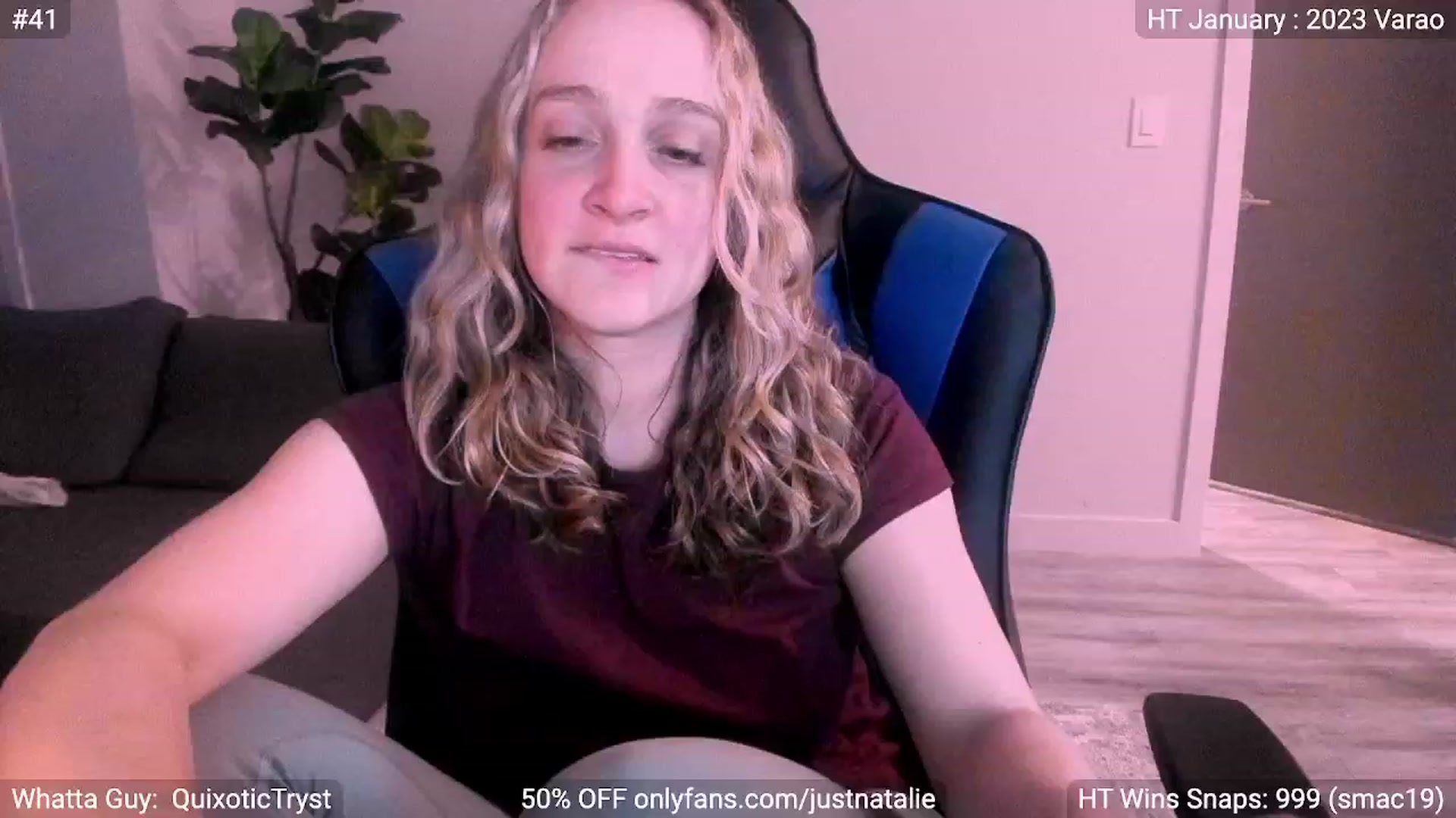 Gallery image thumbnail from JustNatalie's myfreecams stream on, 01/07/2023, 24:31 image 7 of 20