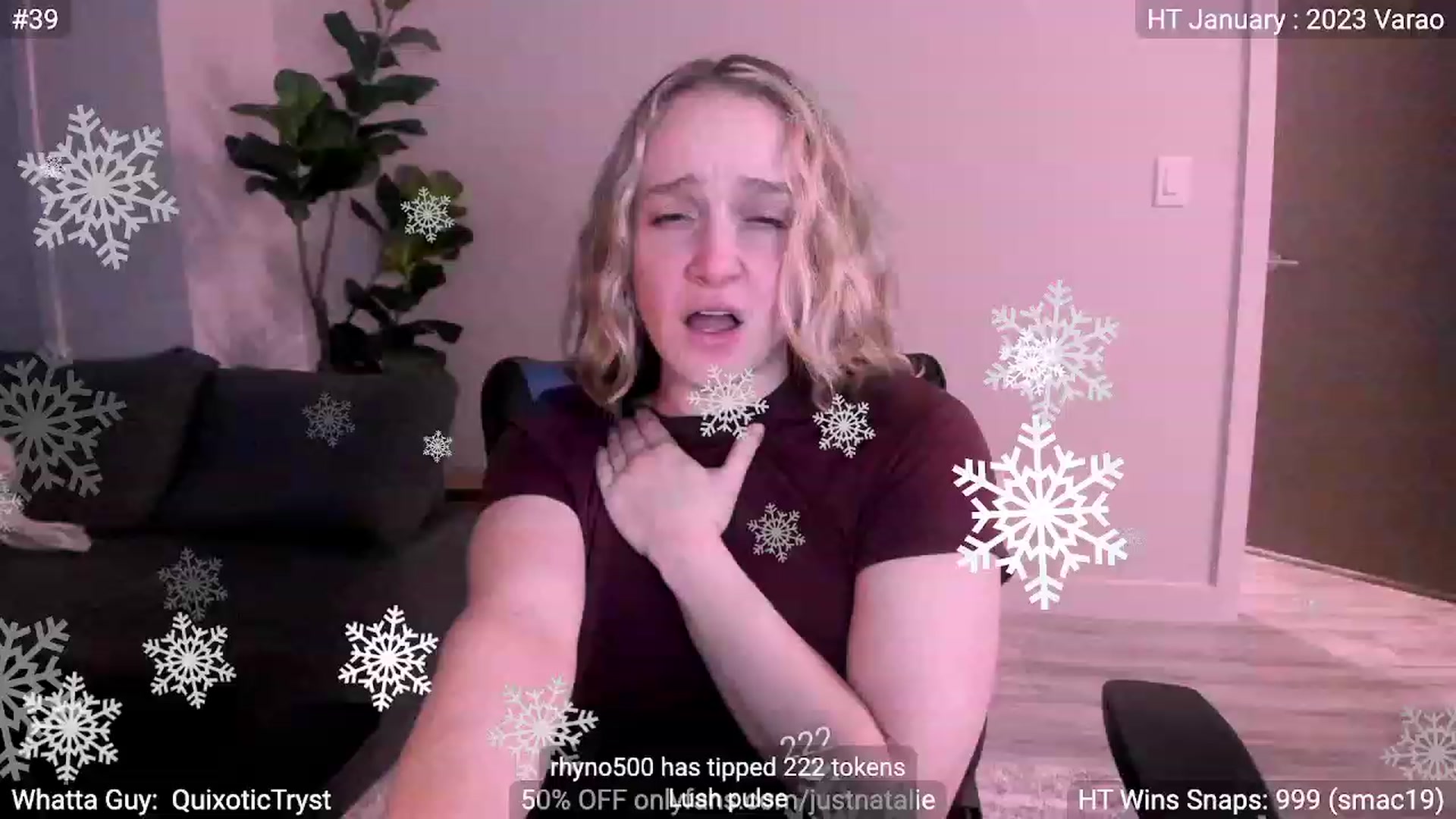 Gallery image thumbnail from JustNatalie's myfreecams stream on, 01/07/2023, 24:31 image 15 of 20