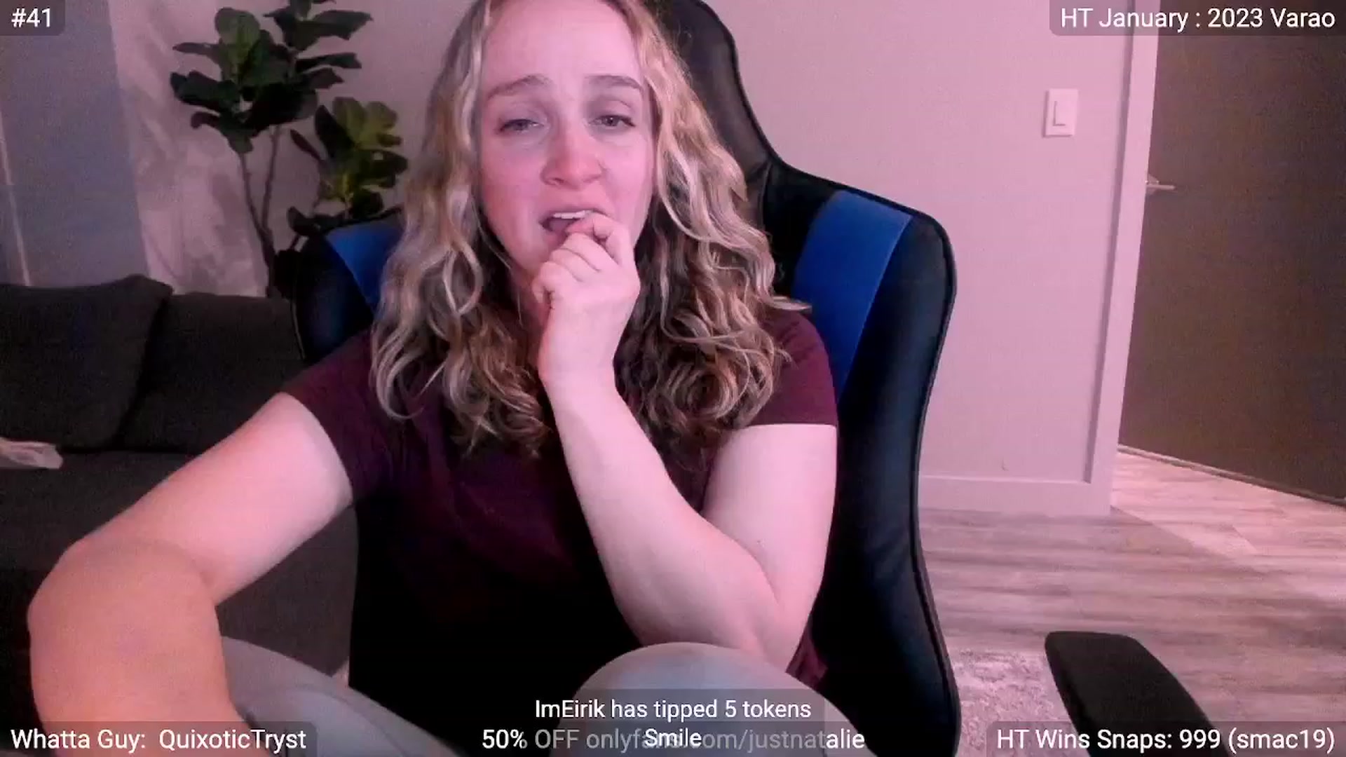Gallery image thumbnail from JustNatalie's myfreecams stream on, 01/07/2023, 24:31 image 5 of 20