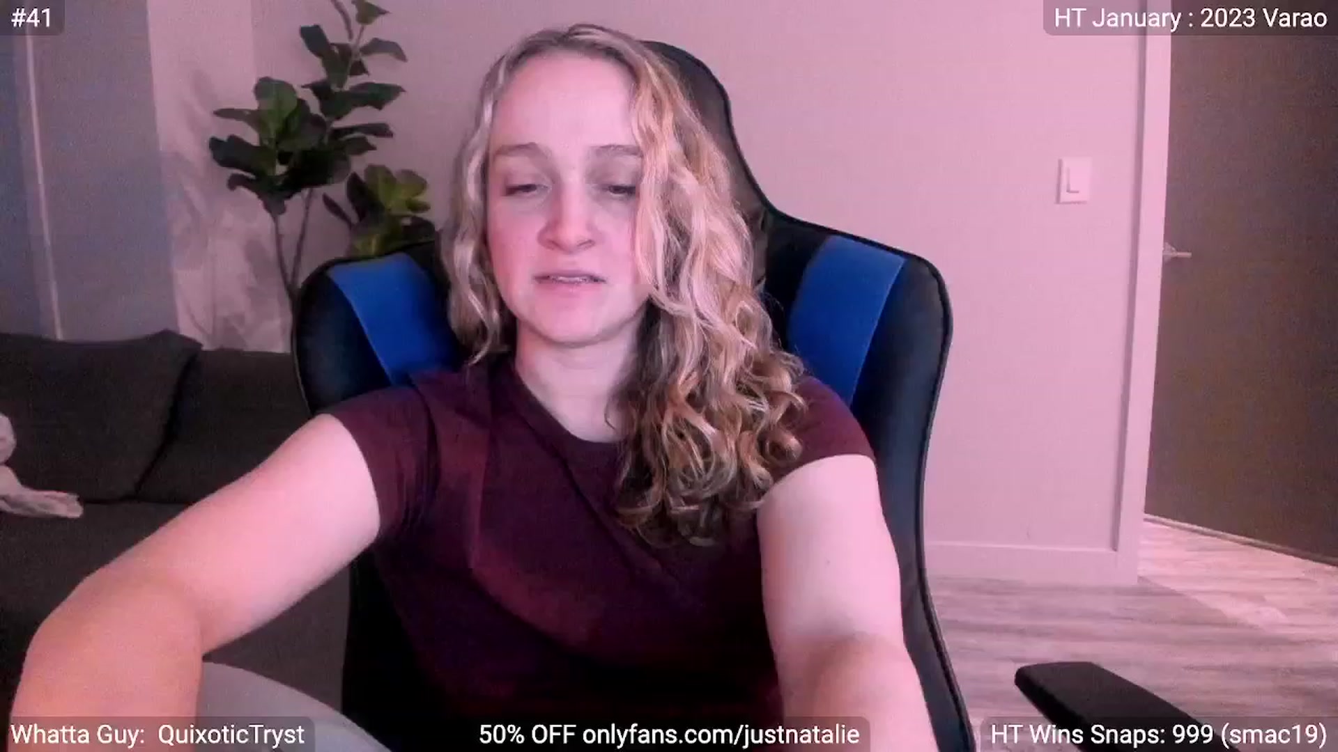 Gallery image thumbnail from JustNatalie's myfreecams stream on, 01/07/2023, 24:31 image 12 of 20