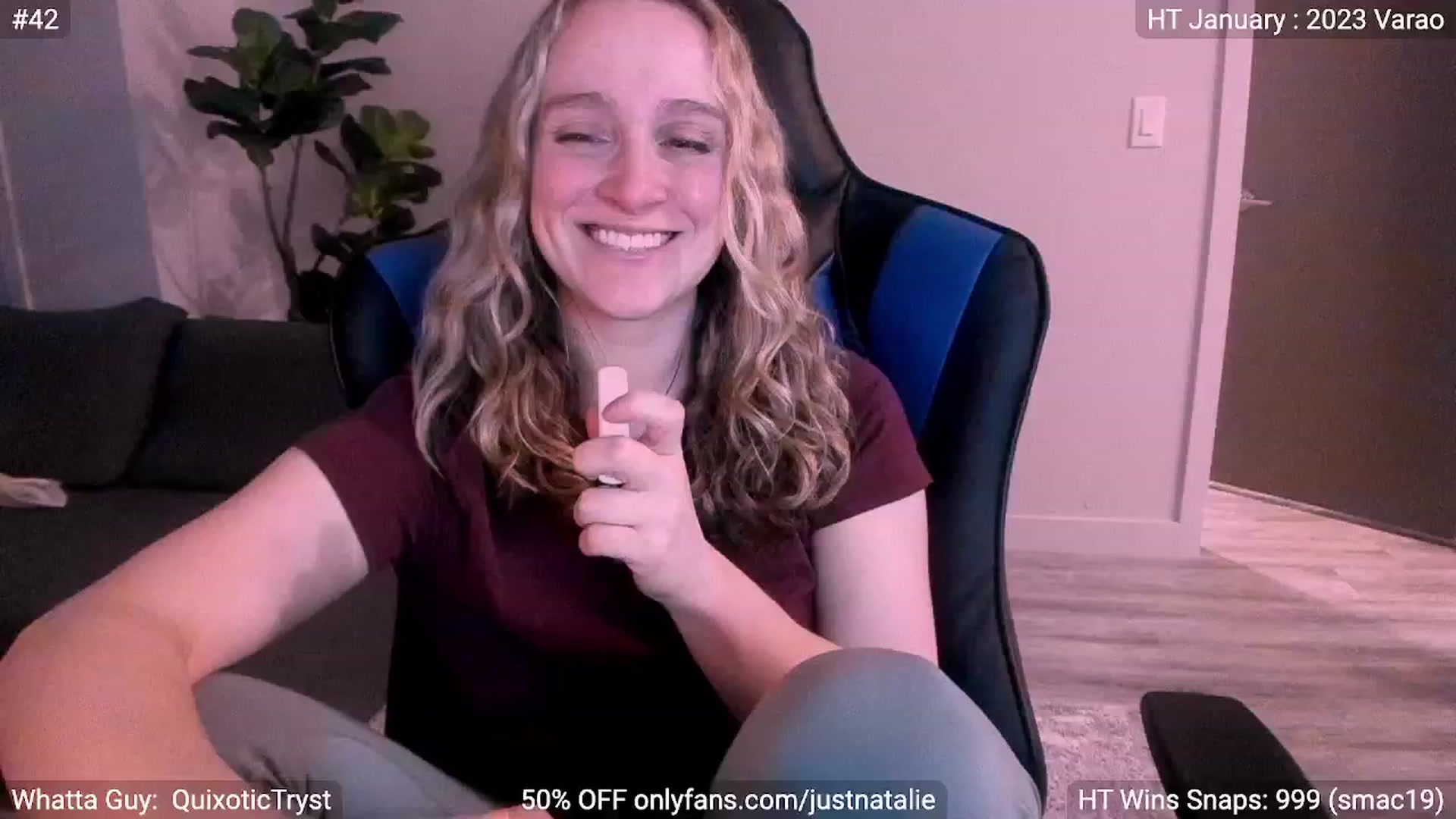 Gallery image thumbnail from JustNatalie's myfreecams stream on, 01/07/2023, 24:31 image 6 of 20