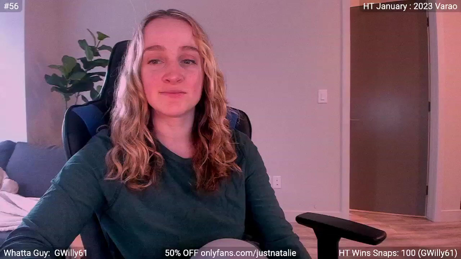Gallery image thumbnail from JustNatalie's myfreecams stream on, 01/07/2023, 22:19 image 2 of 20