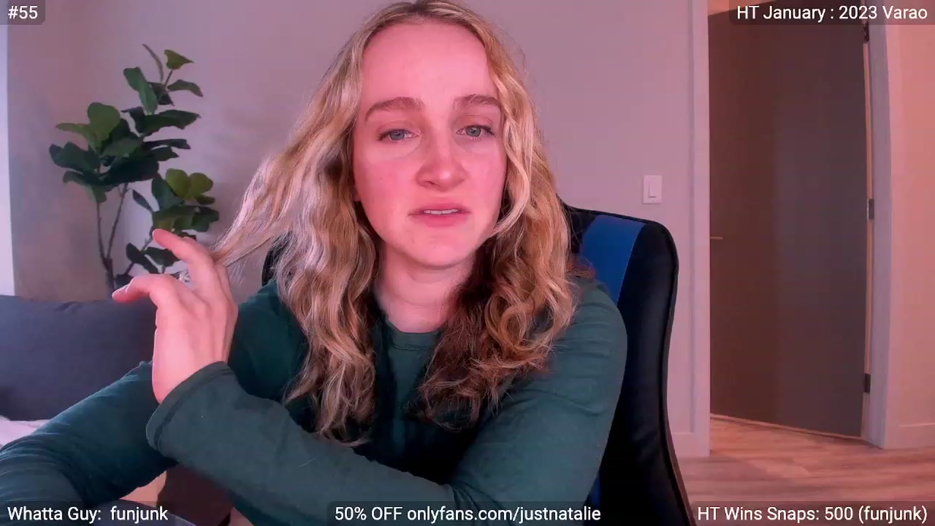 Gallery image thumbnail from JustNatalie's myfreecams stream on, 01/07/2023, 22:19 image 11 of 20