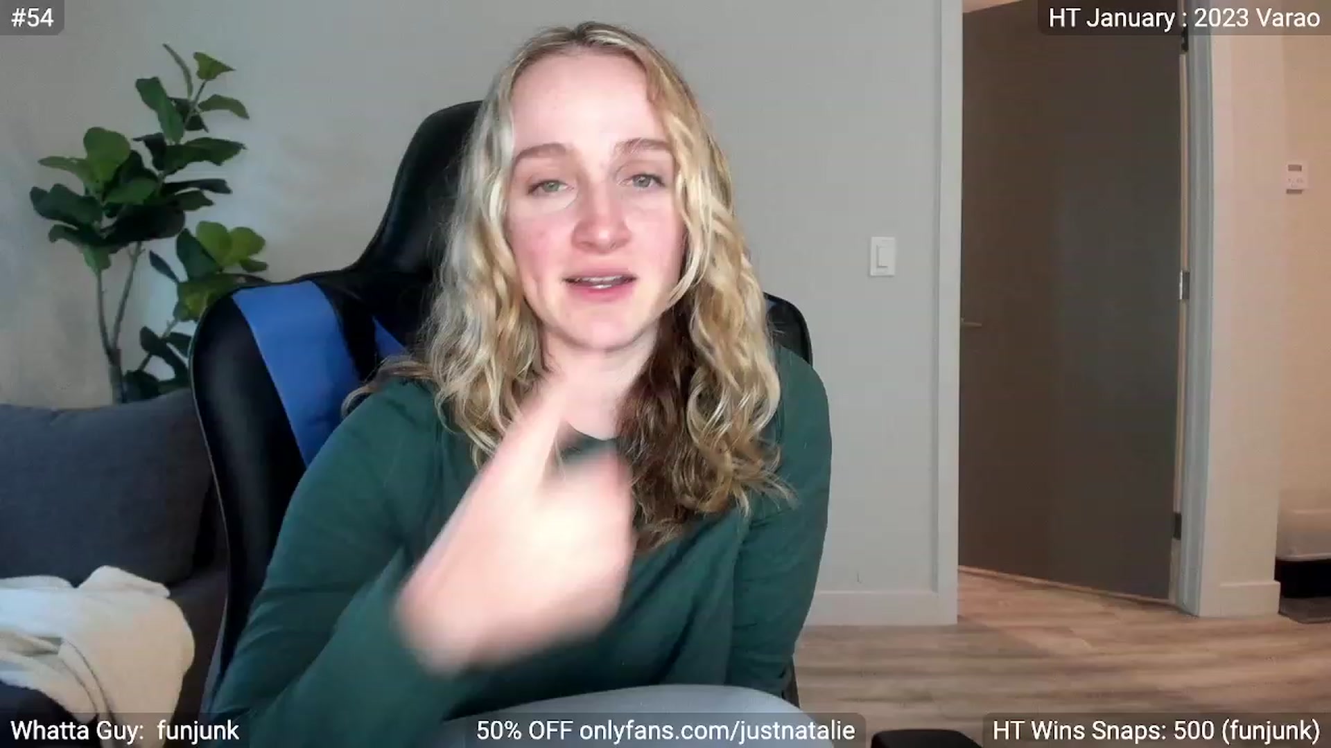 Gallery image thumbnail from JustNatalie's myfreecams stream on, 01/07/2023, 23:02 image 6 of 20