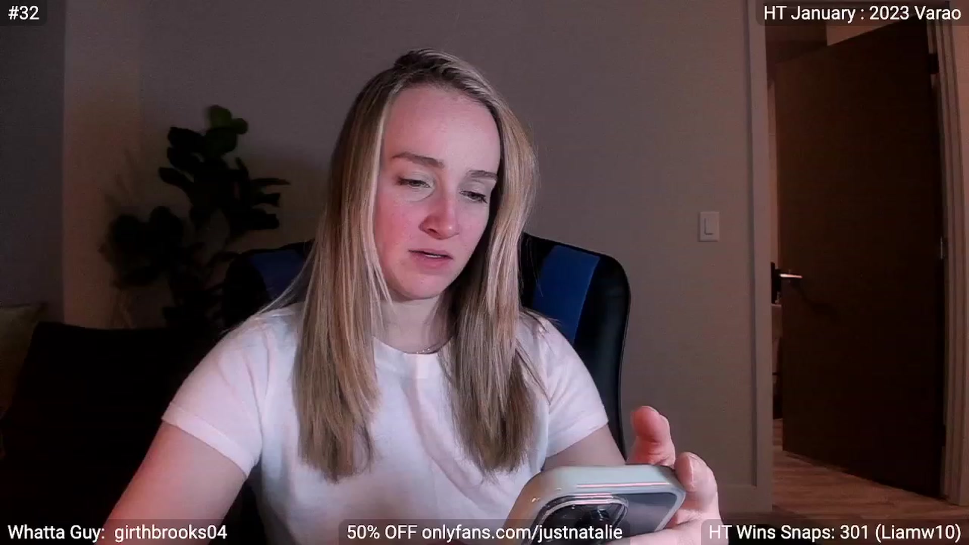 Gallery image thumbnail from JustNatalie's myfreecams stream on, 01/11/2023, 01:12 image 5 of 20