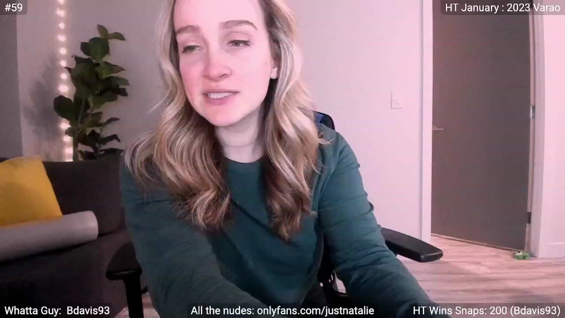 Gallery image thumbnail from JustNatalie's myfreecams stream on, 01/19/2023, 01:22 image 2 of 20
