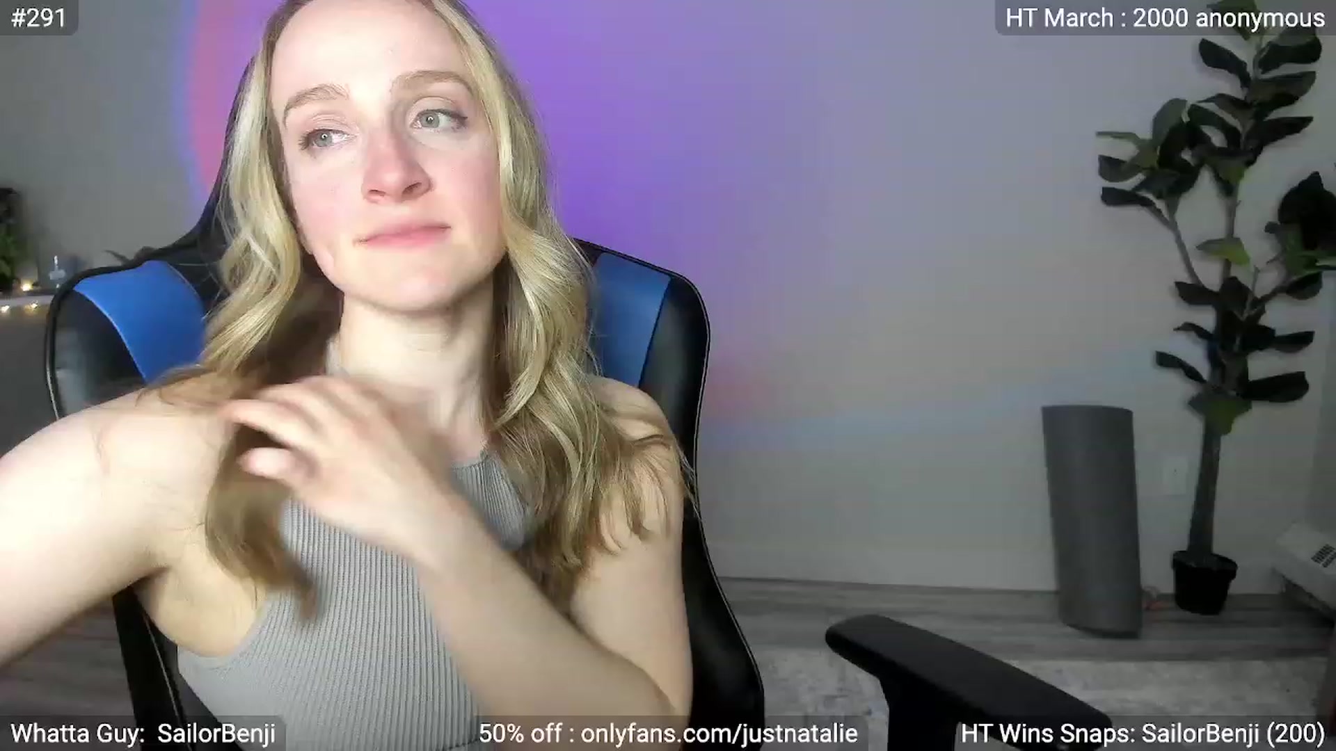 Gallery image thumbnail from JustNatalie's myfreecams stream on, 03/10/2023, 01:45 image 7 of 20