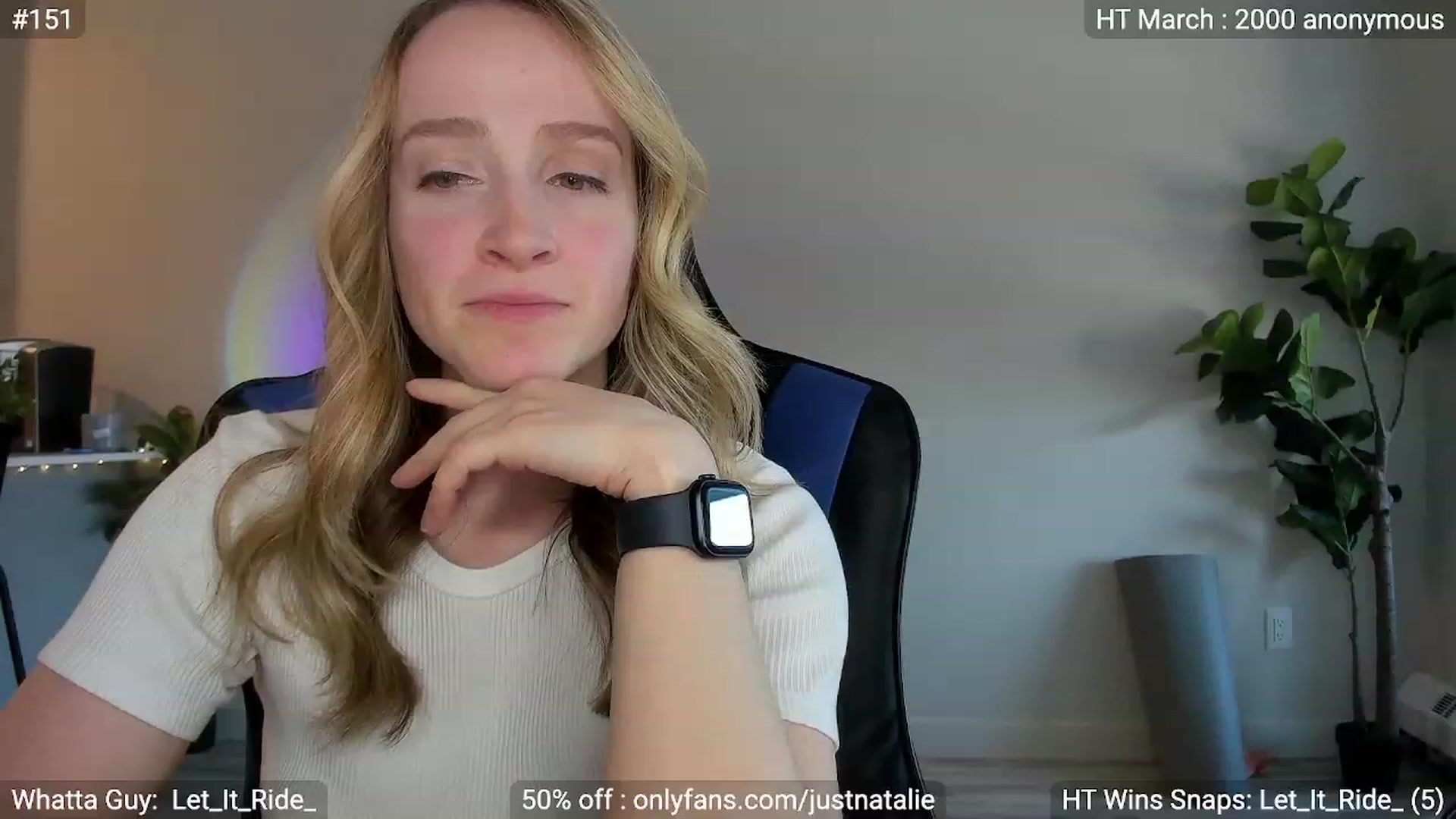 Gallery image thumbnail from JustNatalie's myfreecams stream on, 03/21/2023, 24:59 image 4 of 20