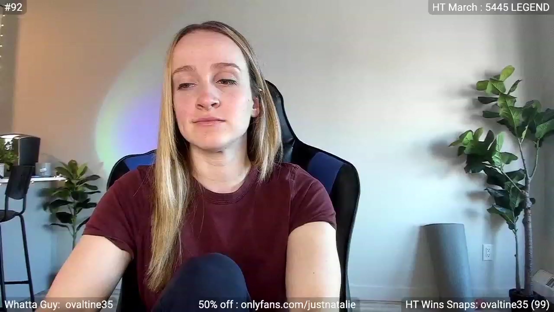Gallery image thumbnail from JustNatalie's myfreecams stream on, 03/22/2023, 23:52 image 14 of 20