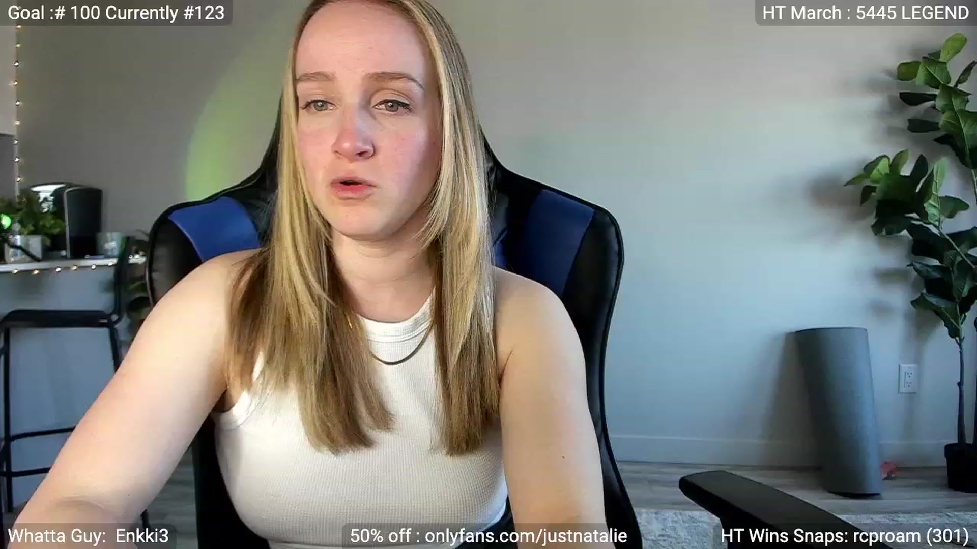Gallery image thumbnail from JustNatalie's myfreecams stream on, 03/26/2023, 23:23 image 1 of 20