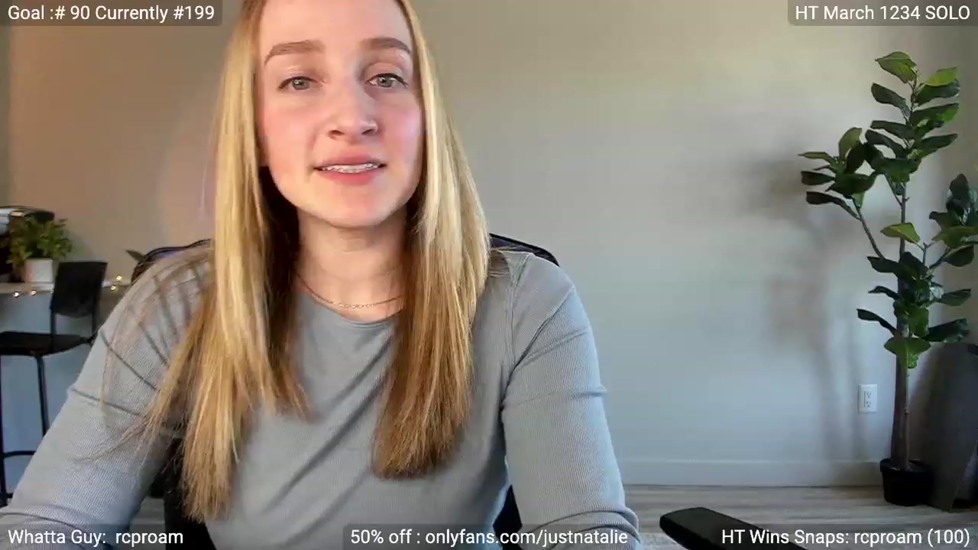 Gallery image thumbnail from JustNatalie's myfreecams stream on, 04/06/2023, 23:07 image 4 of 20