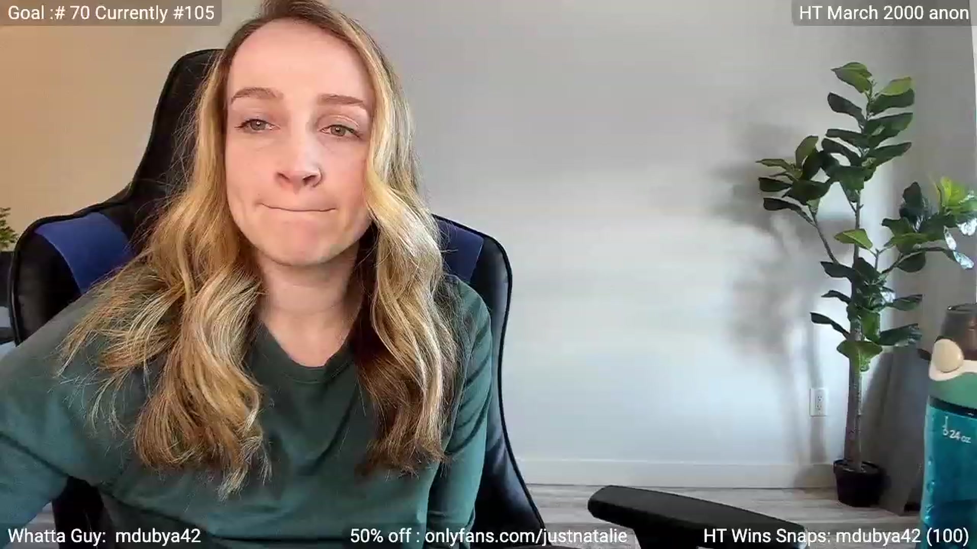 Gallery image thumbnail from JustNatalie's myfreecams stream on, 04/09/2023, 17:52 image 12 of 20