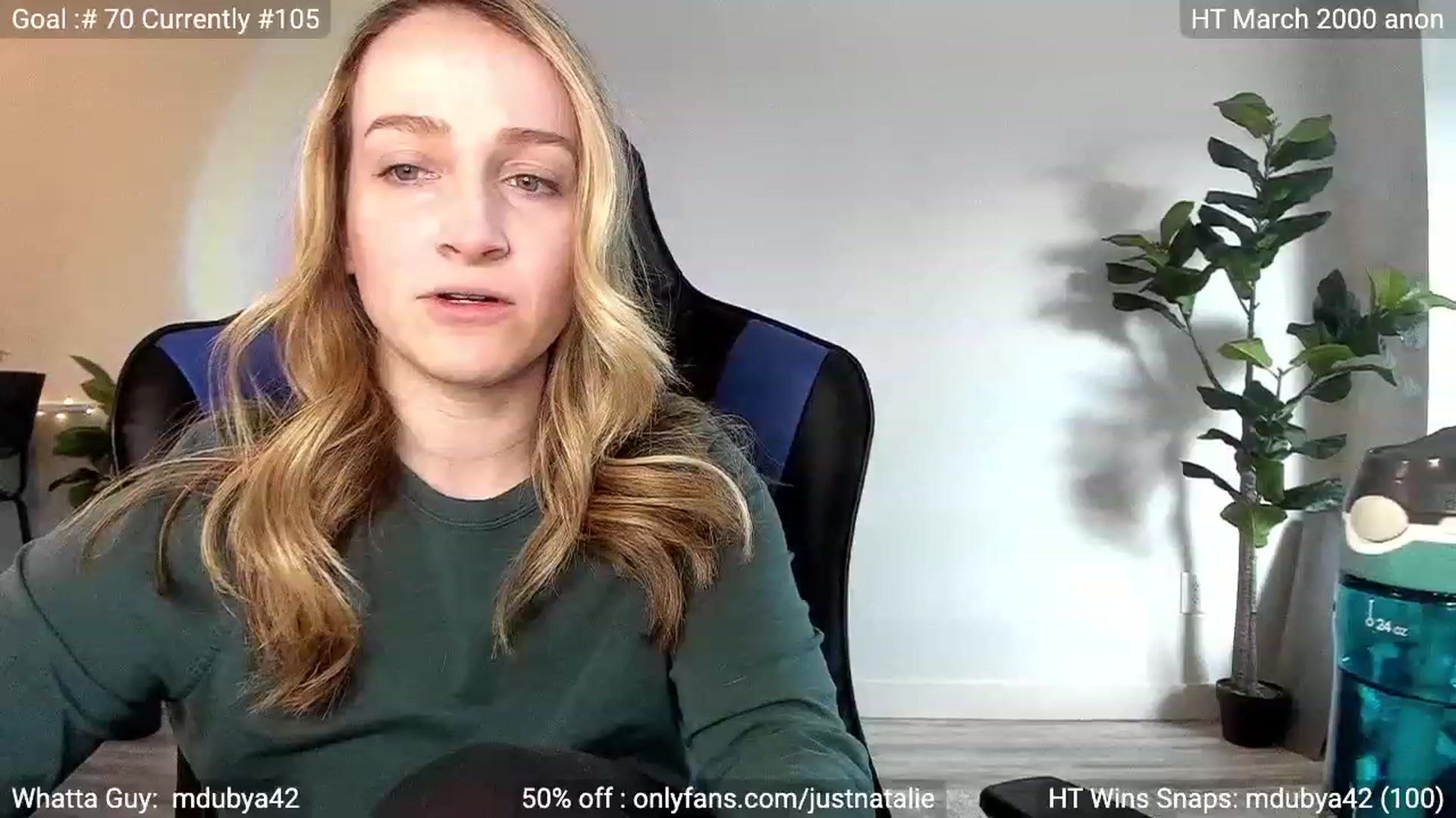 Gallery image thumbnail from JustNatalie's myfreecams stream on, 04/09/2023, 17:52 image 3 of 20