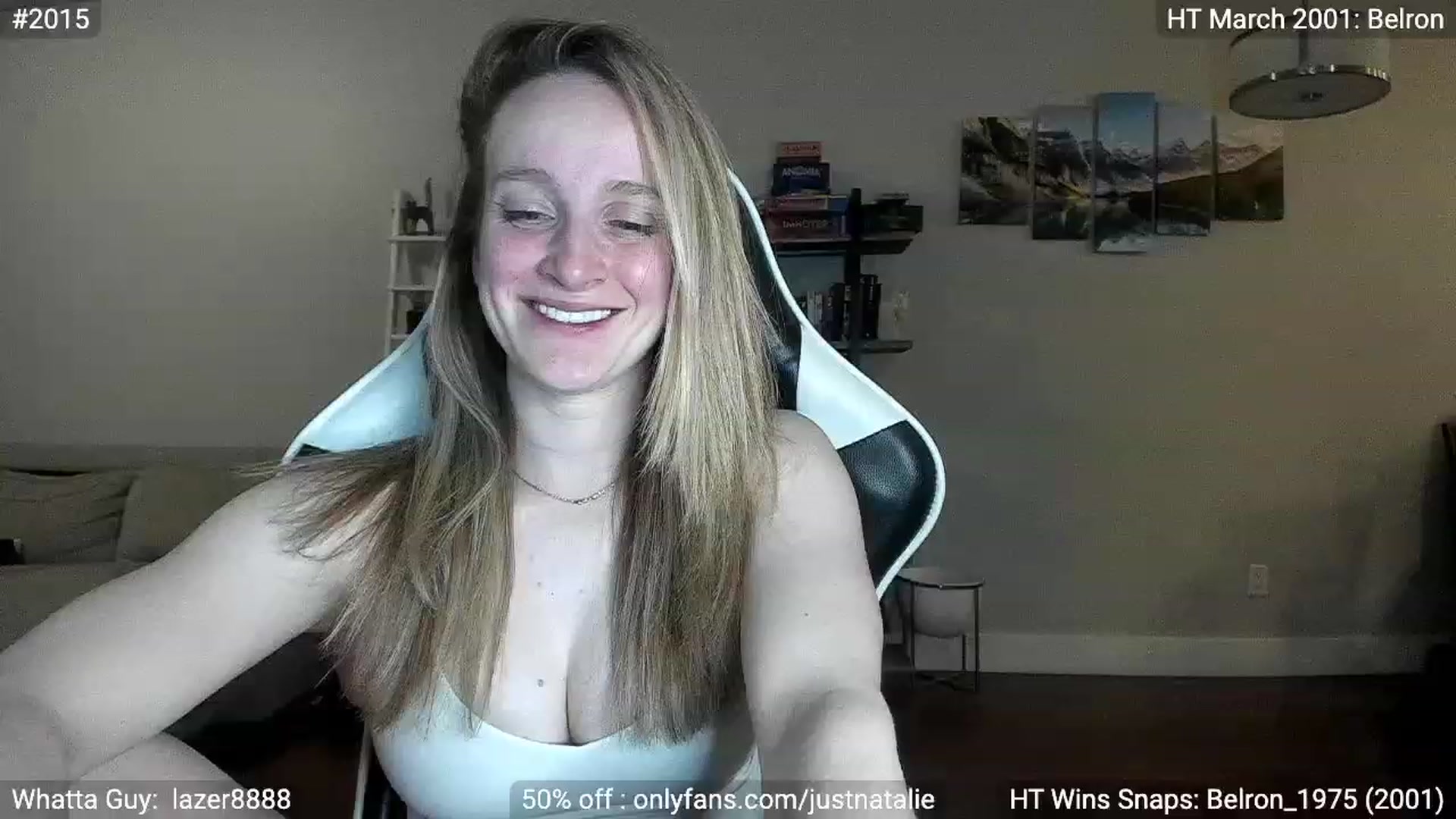 Gallery image thumbnail from JustNatalie's myfreecams stream on, 05/16/2023, 04:23 image 8 of 20