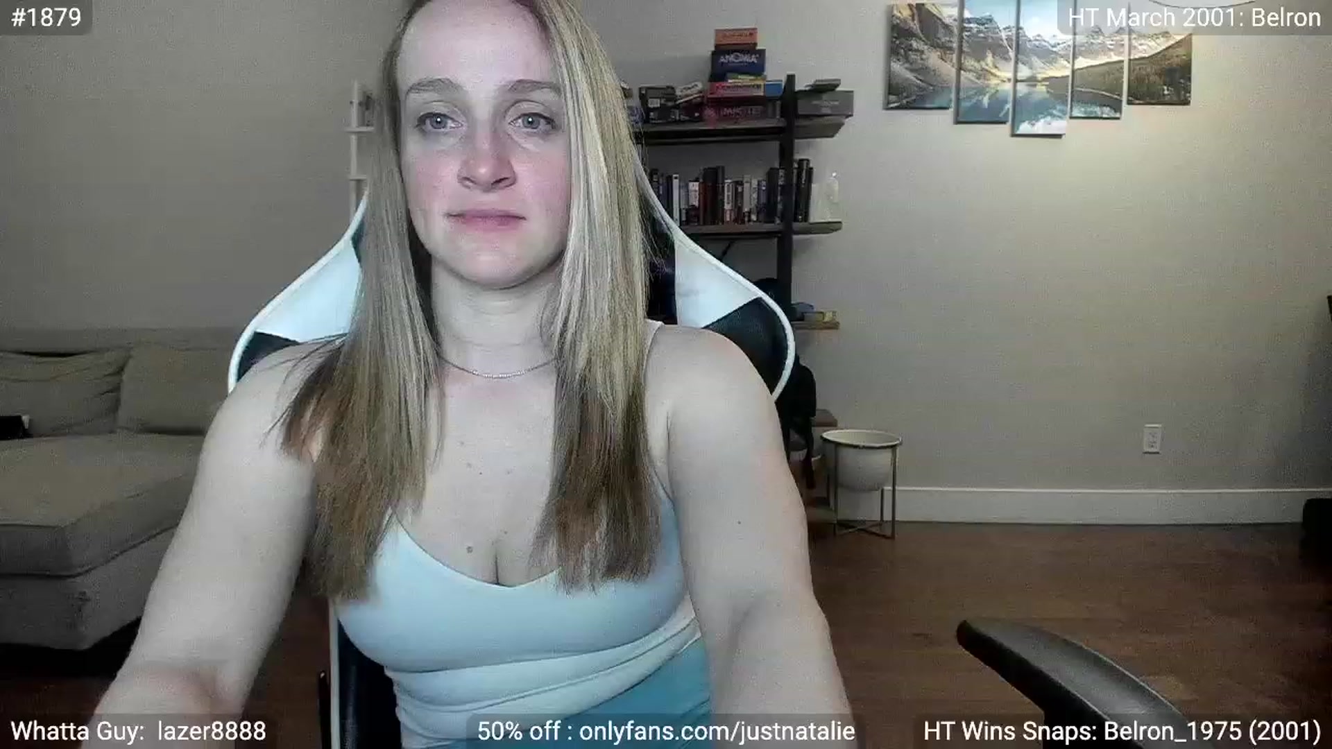 Gallery image thumbnail from JustNatalie's myfreecams stream on, 05/16/2023, 04:23 image 12 of 20