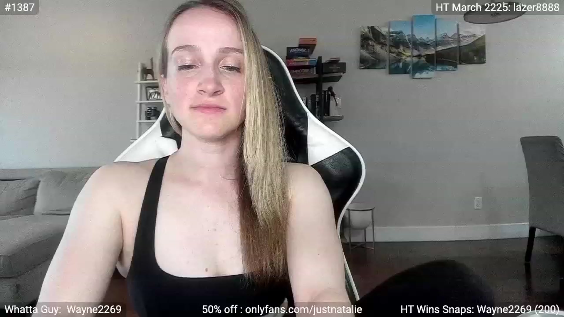 Gallery image thumbnail from JustNatalie's myfreecams stream on, 05/23/2023, 24:01 image 15 of 20
