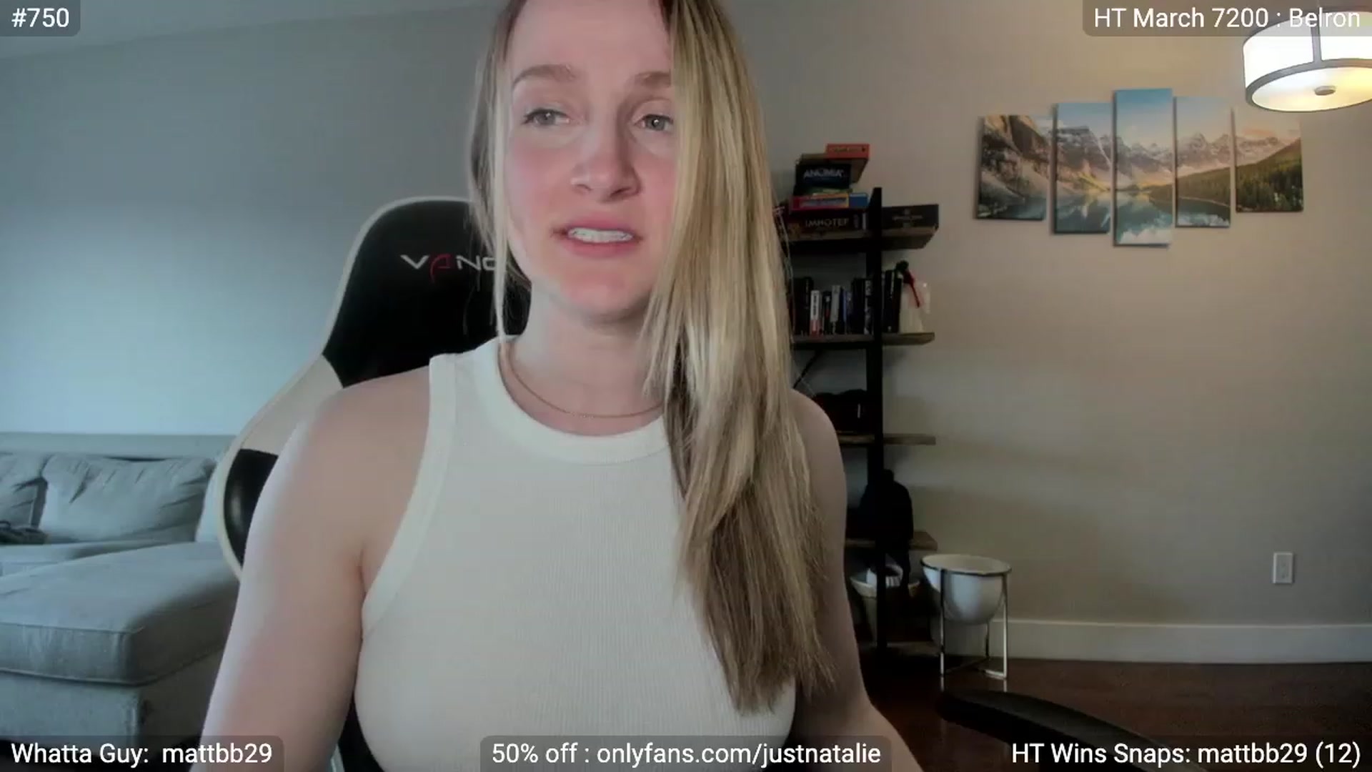 Gallery image thumbnail from JustNatalie's myfreecams stream on, 05/26/2023, 24:30 image 1 of 20