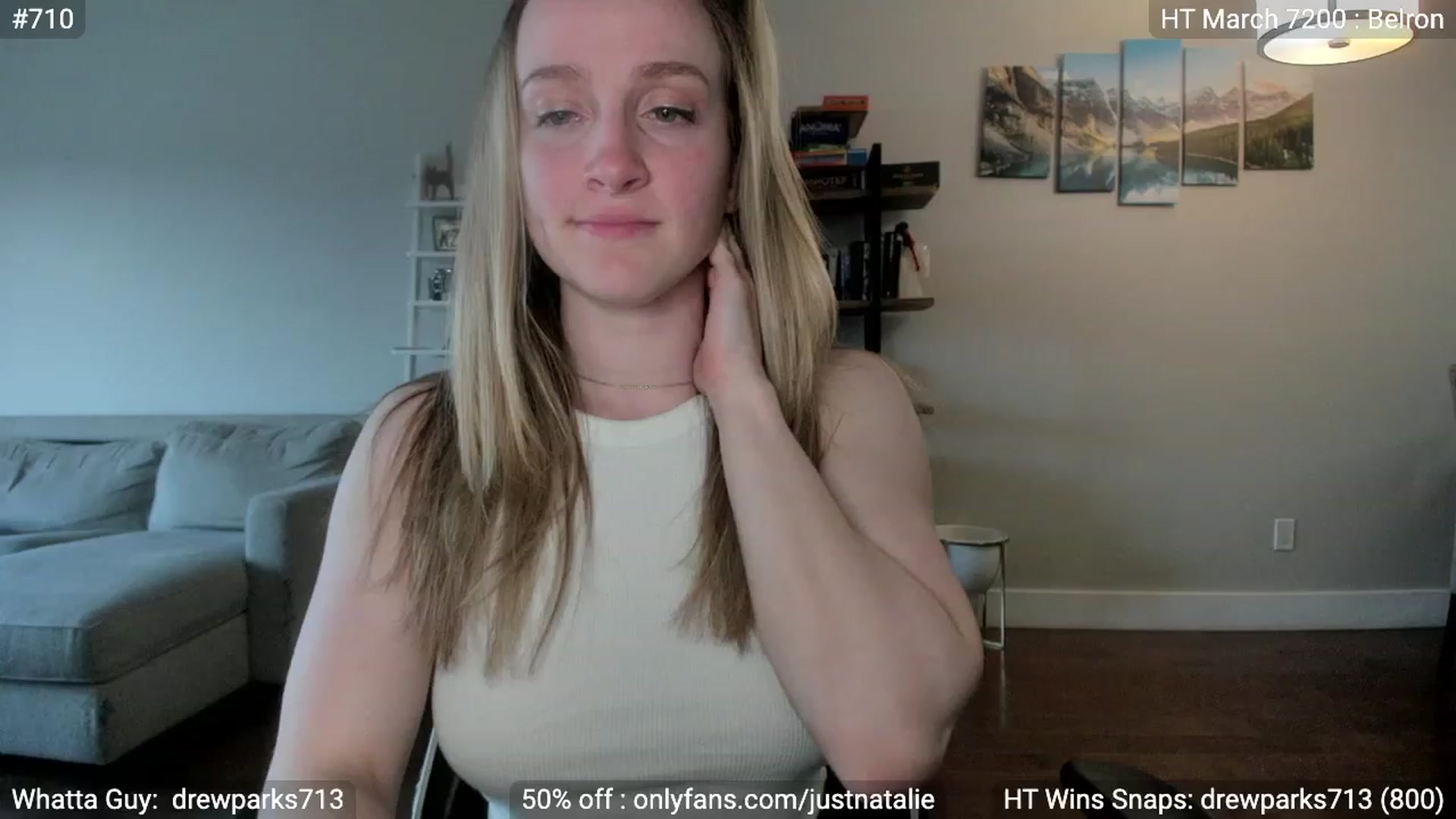Gallery image thumbnail from JustNatalie's myfreecams stream on, 05/26/2023, 01:01 image 14 of 20