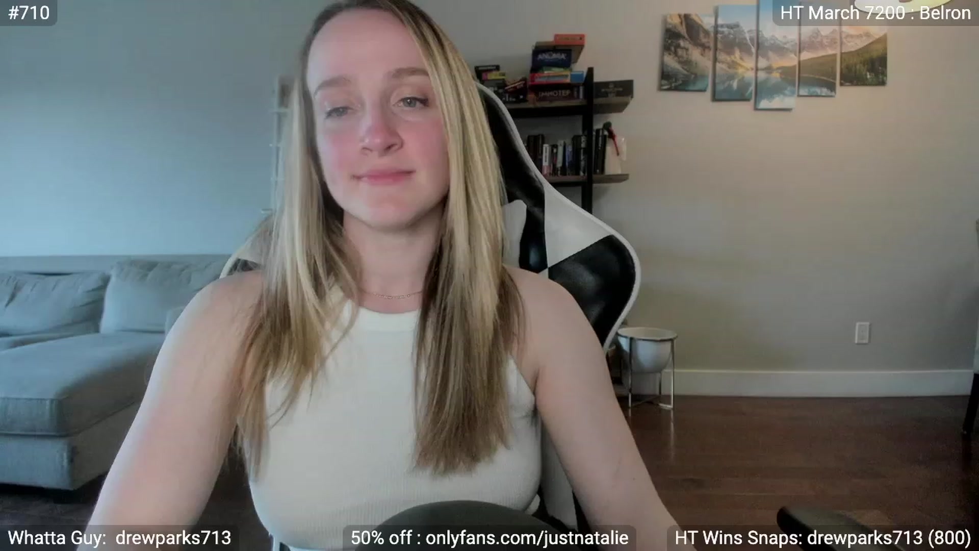 Gallery image thumbnail from JustNatalie's myfreecams stream on, 05/26/2023, 01:01 image 16 of 20