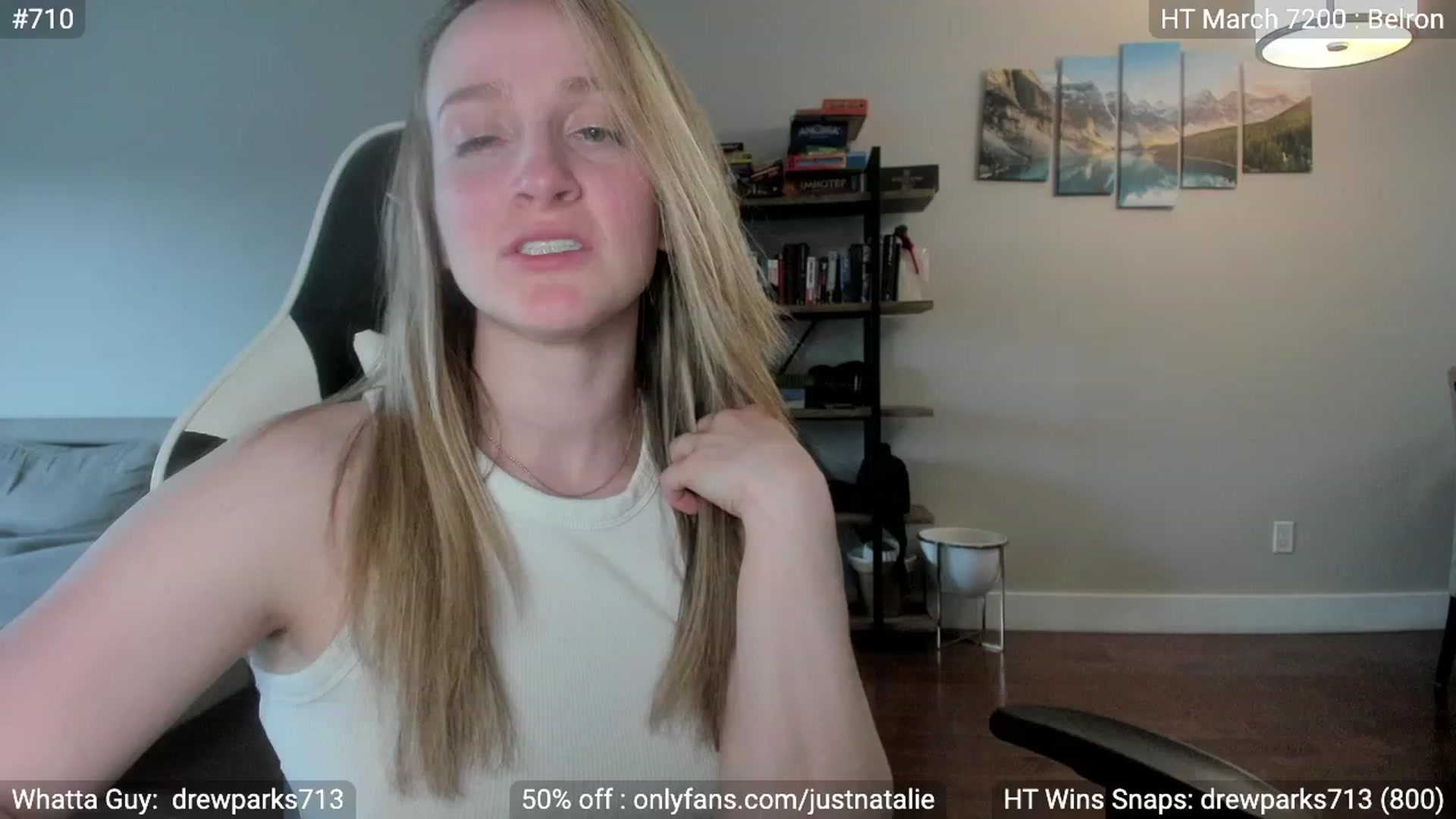 Gallery image thumbnail from JustNatalie's myfreecams stream on, 05/26/2023, 01:01 image 20 of 20