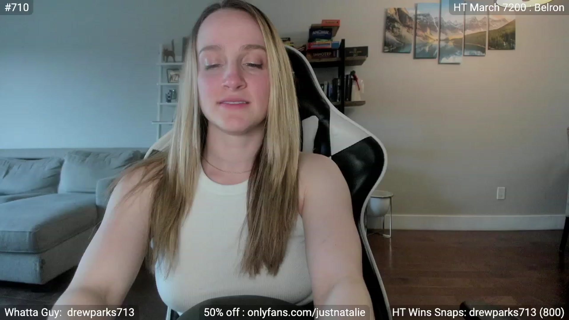 Gallery image thumbnail from JustNatalie's myfreecams stream on, 05/26/2023, 01:01 image 17 of 20