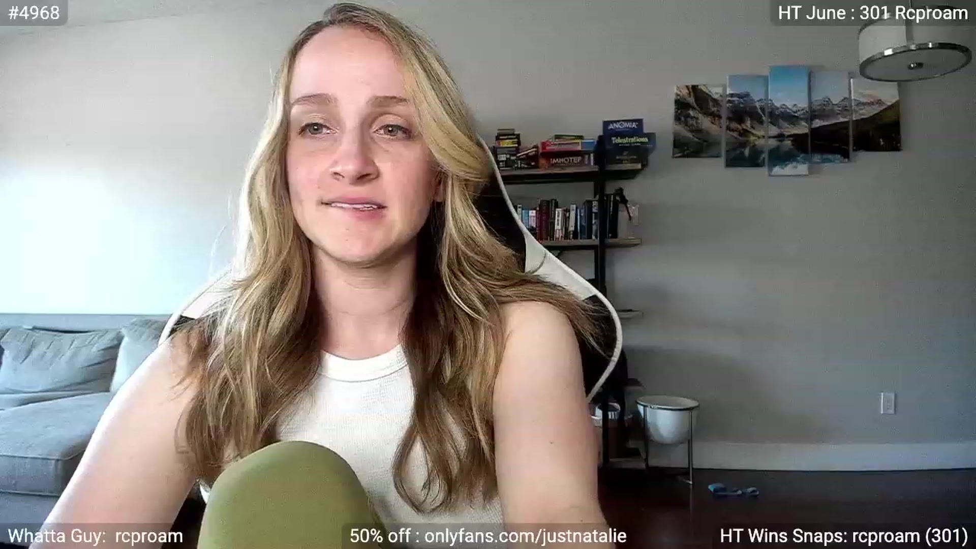 Gallery image thumbnail from JustNatalie's myfreecams stream on, 06/09/2023, 24:35 image 2 of 20