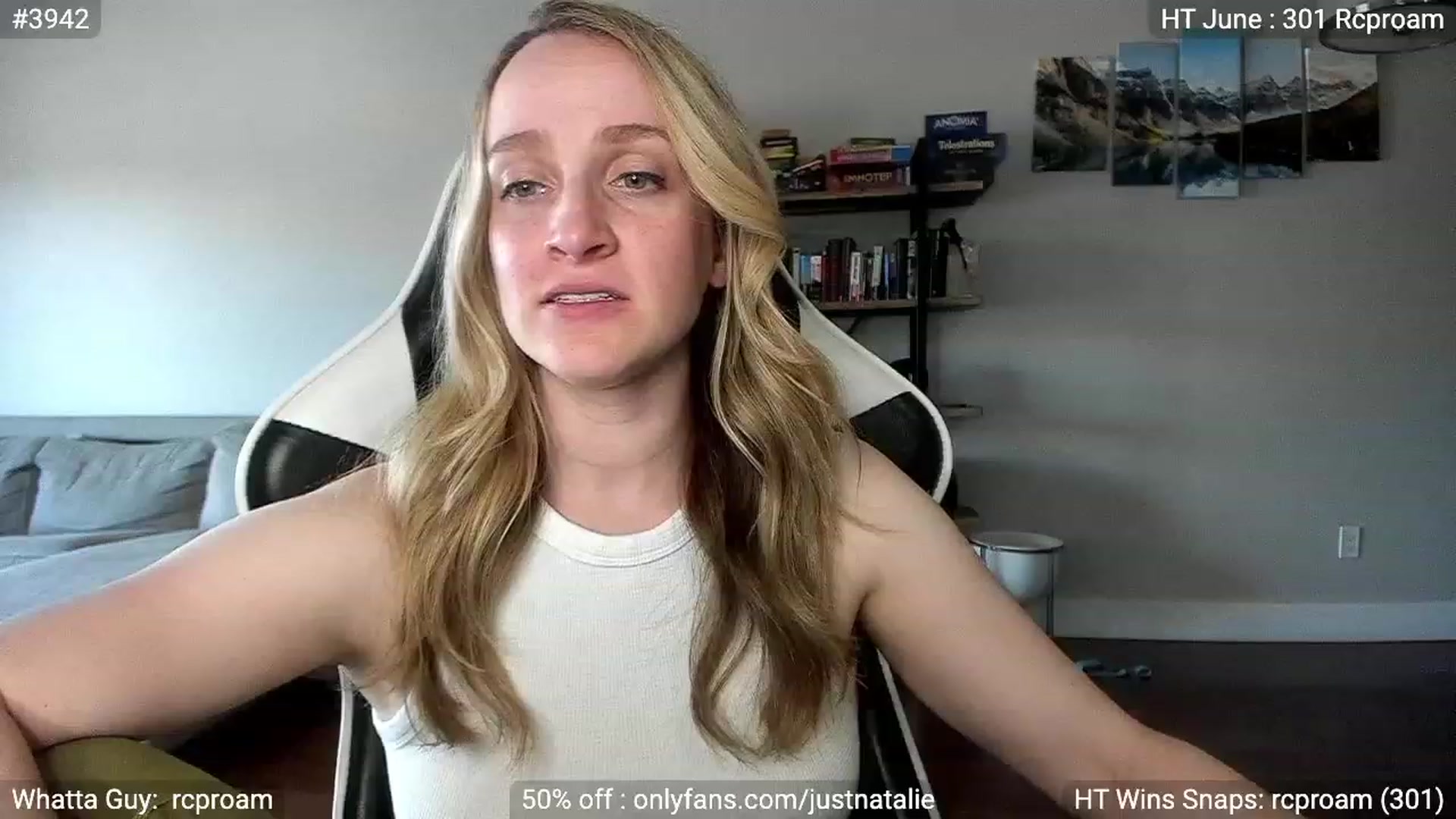 Gallery image thumbnail from JustNatalie's myfreecams stream on, 06/09/2023, 24:35 image 16 of 20