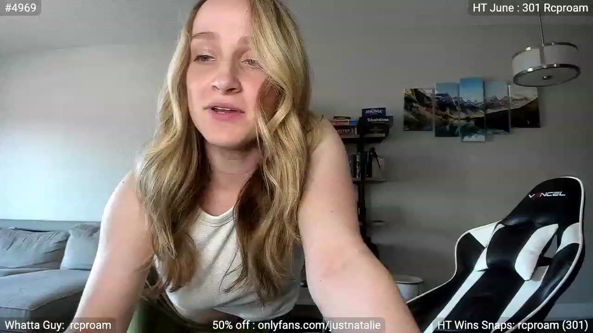 Gallery image thumbnail from JustNatalie's myfreecams stream on, 06/09/2023, 24:35 image 1 of 20