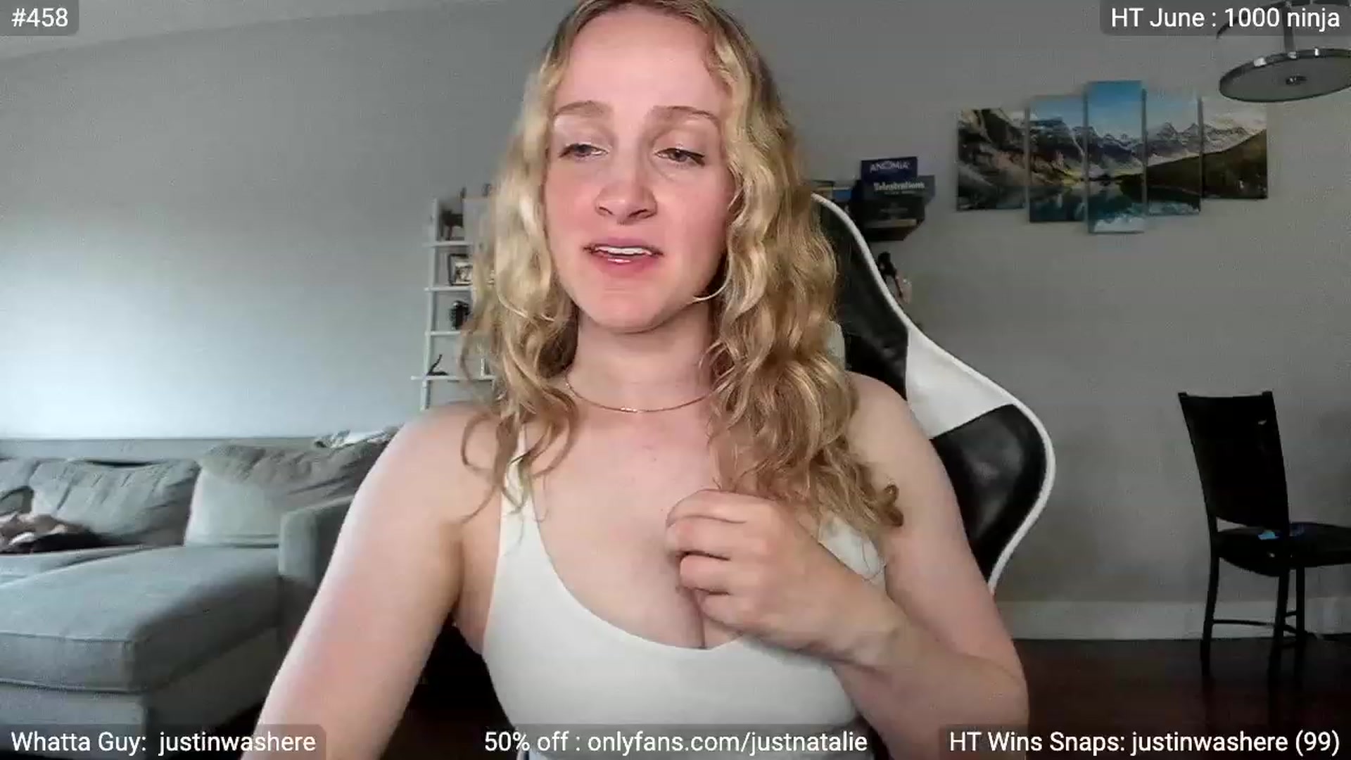 Gallery image thumbnail from JustNatalie's myfreecams stream on, 06/10/2023, 24:01 image 9 of 20