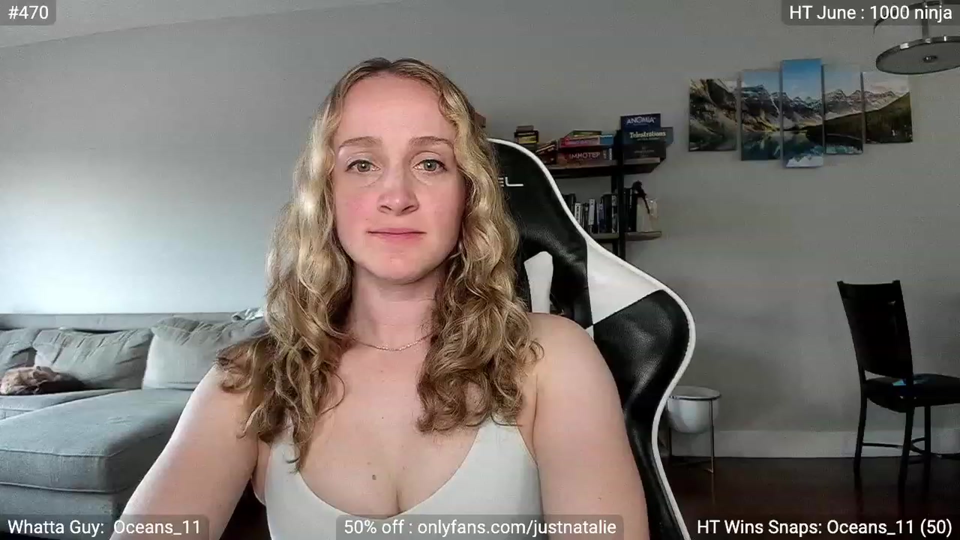 Gallery image thumbnail from JustNatalie's myfreecams stream on, 06/10/2023, 24:01 image 2 of 20