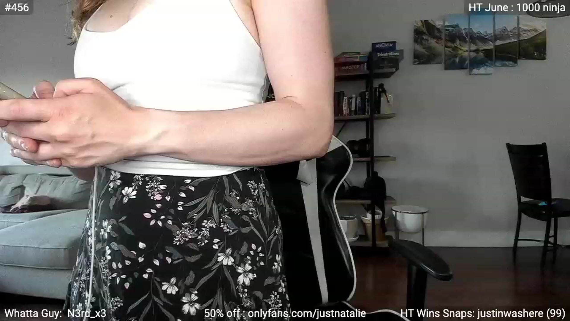 Gallery image thumbnail from JustNatalie's myfreecams stream on, 06/10/2023, 24:23 image 20 of 20