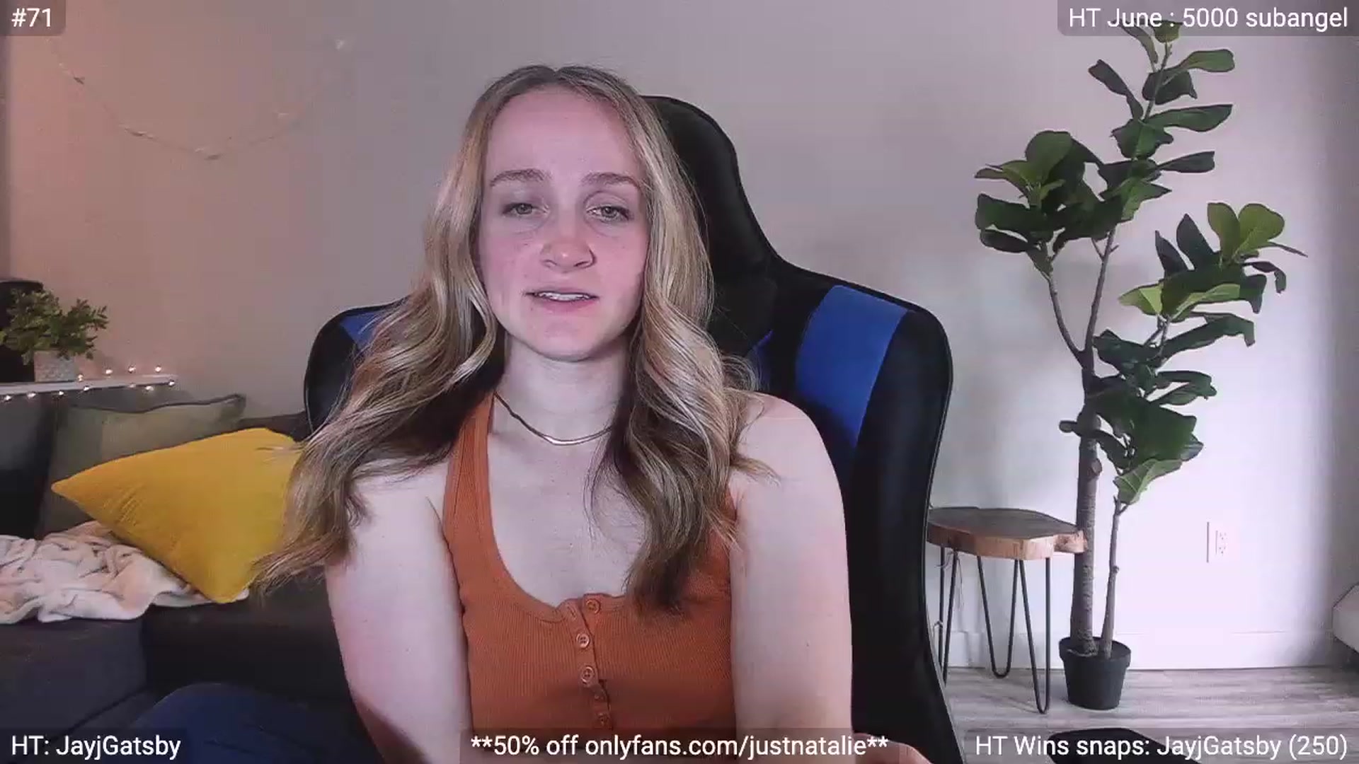 Gallery image thumbnail from JustNatalie's myfreecams stream on, 06/23/2023, 24:14 image 18 of 20