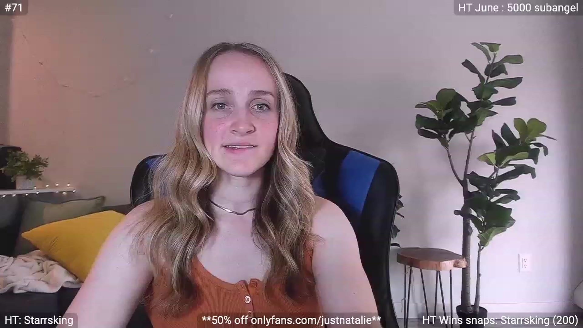 Gallery image thumbnail from JustNatalie's myfreecams stream on, 06/23/2023, 24:14 image 14 of 20