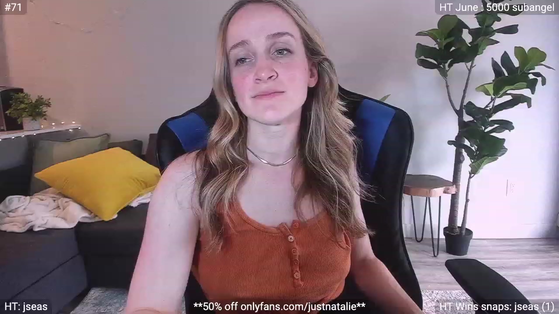 Gallery image thumbnail from JustNatalie's myfreecams stream on, 06/23/2023, 24:14 image 5 of 20