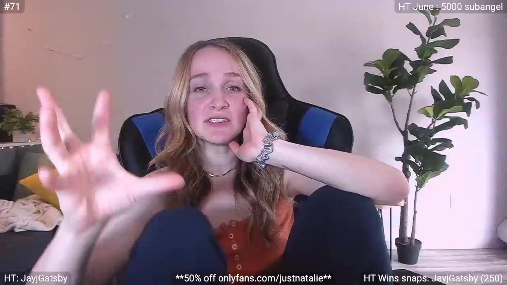 Gallery image thumbnail from JustNatalie's myfreecams stream on, 06/23/2023, 24:14 image 15 of 20
