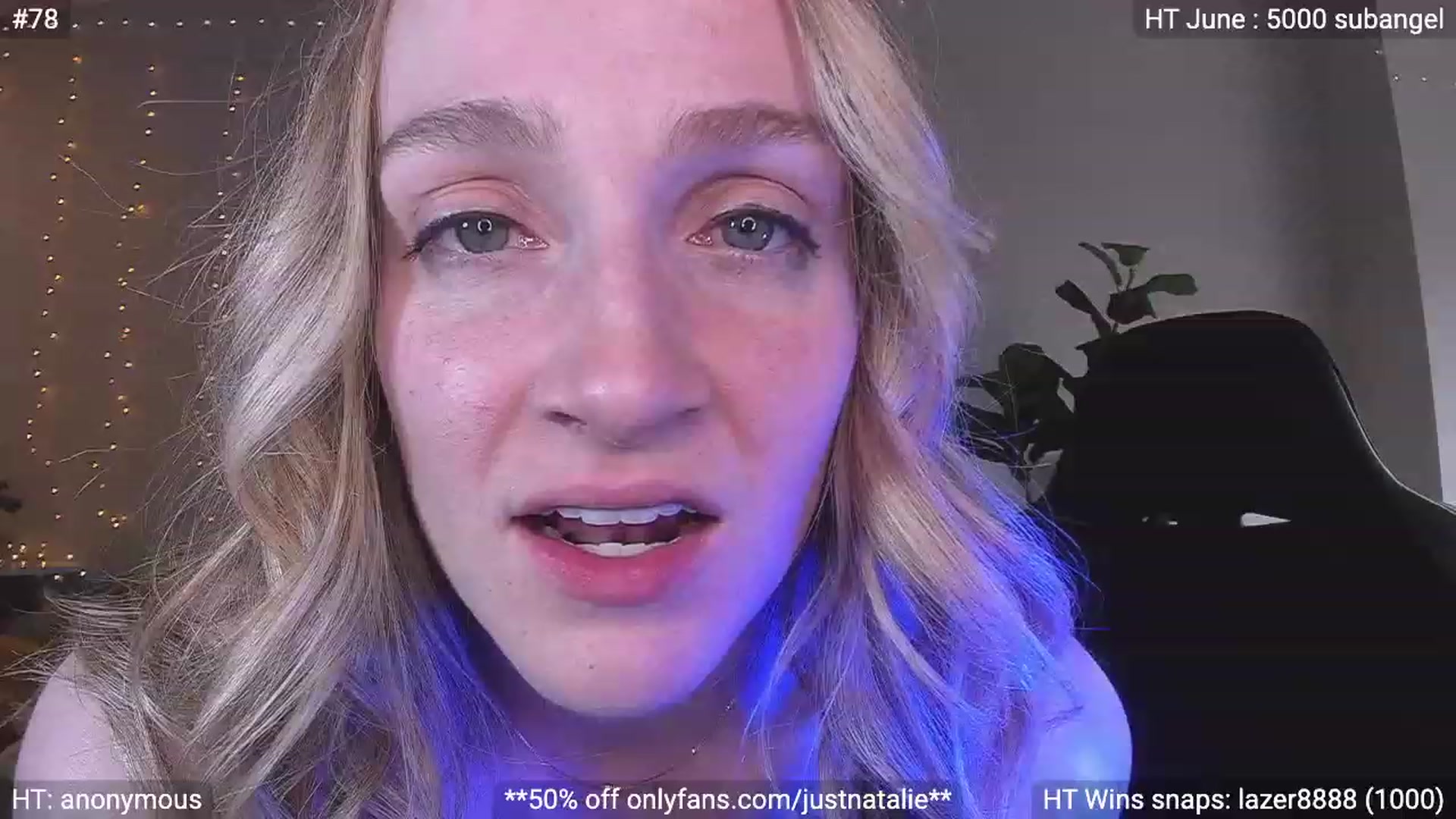 Gallery image thumbnail from JustNatalie's myfreecams stream on, 06/27/2023, 24:31 image 4 of 20