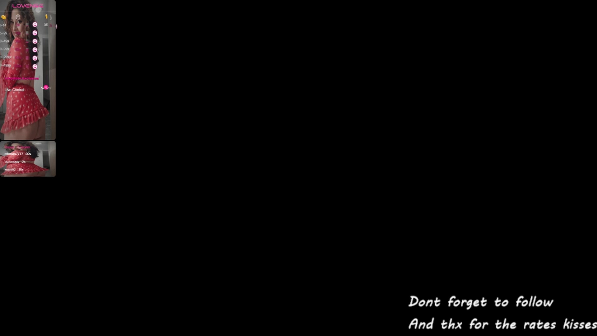 Gallery image thumbnail from KairaFantasy's myfreecams stream on, 08/05/2024, 23:53 image 16 of 20