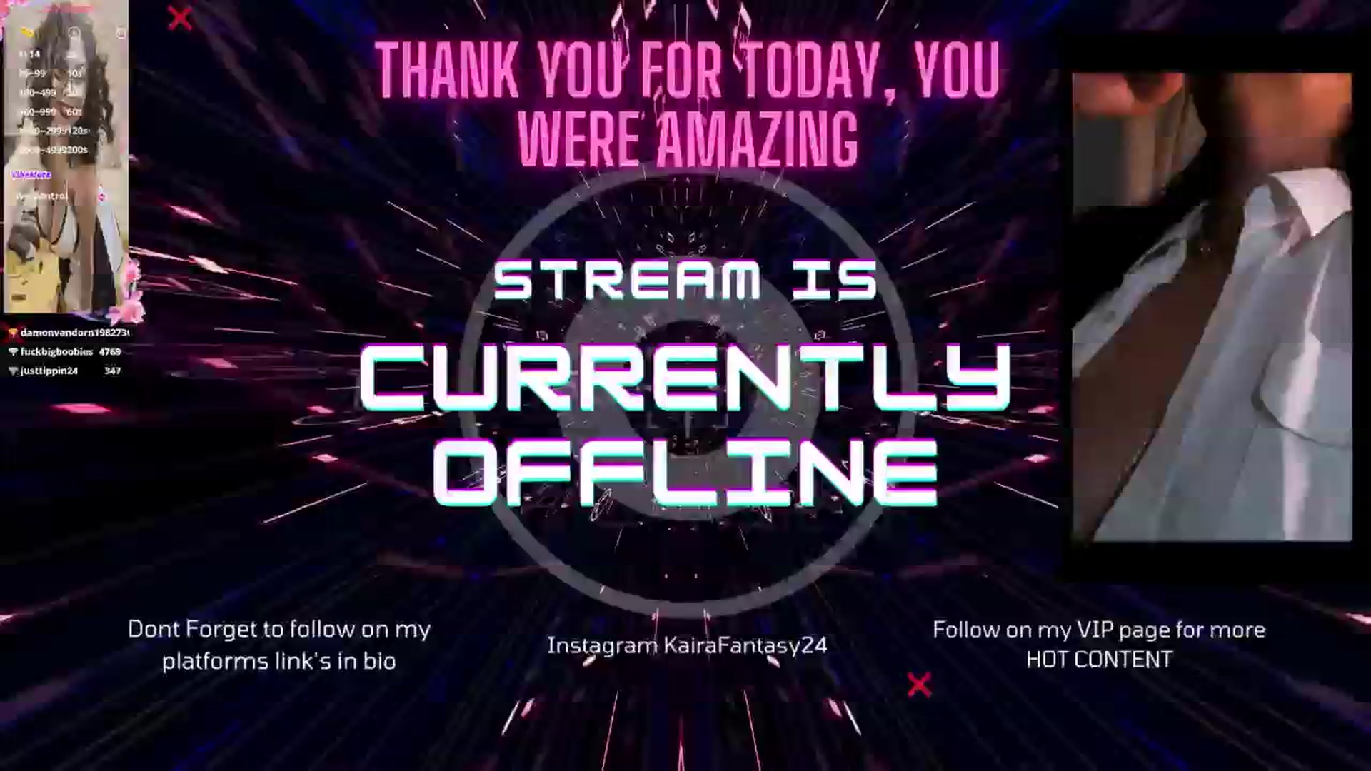 Gallery image thumbnail from KairaFantasy's myfreecams stream on, 01/01/2025, 02:45 image 20 of 20