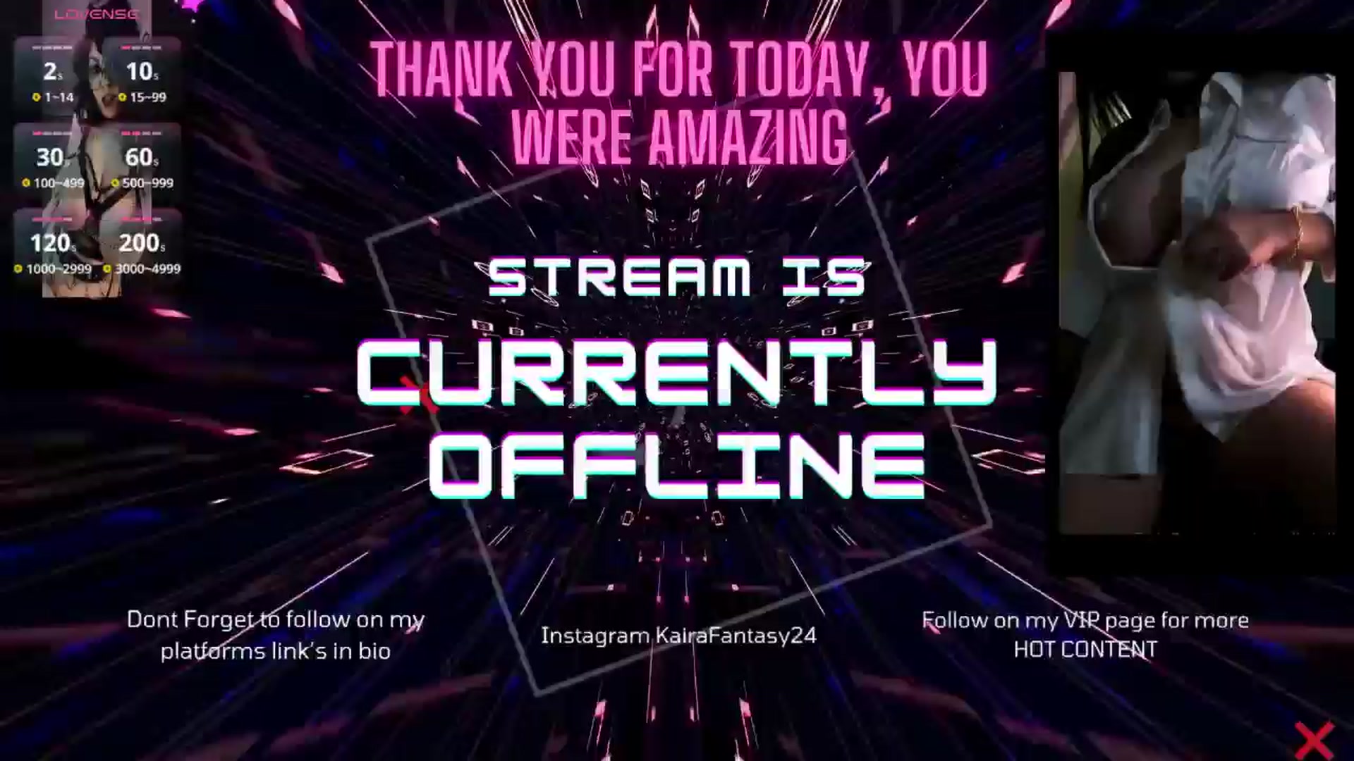 Gallery image thumbnail from KairaFantasy's myfreecams stream on, 06/09/2025, 24:28 image 20 of 20