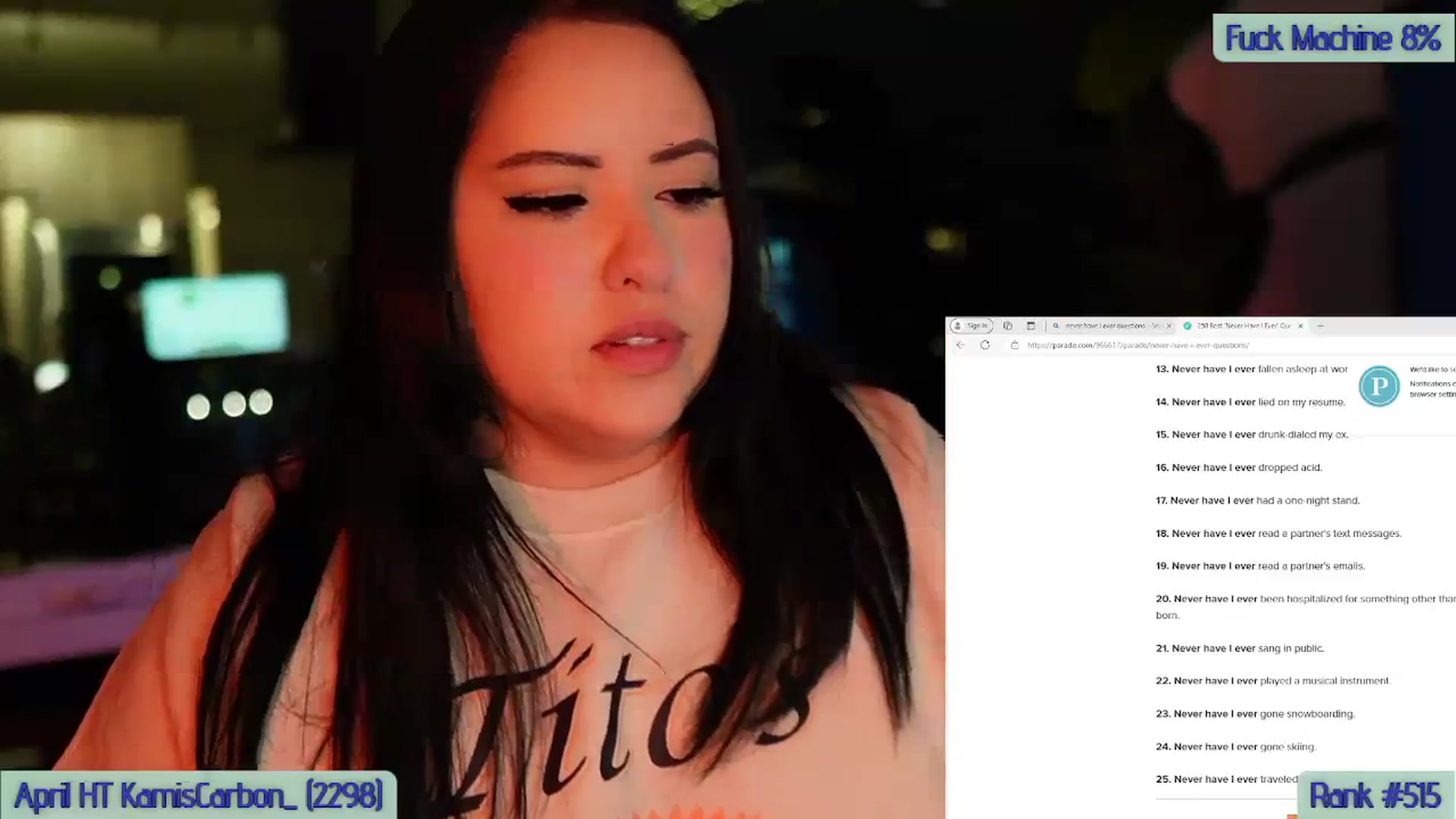 Gallery image thumbnail from Kamila__'s myfreecams stream on, 04/06/2024, 07:39 image 2 of 20