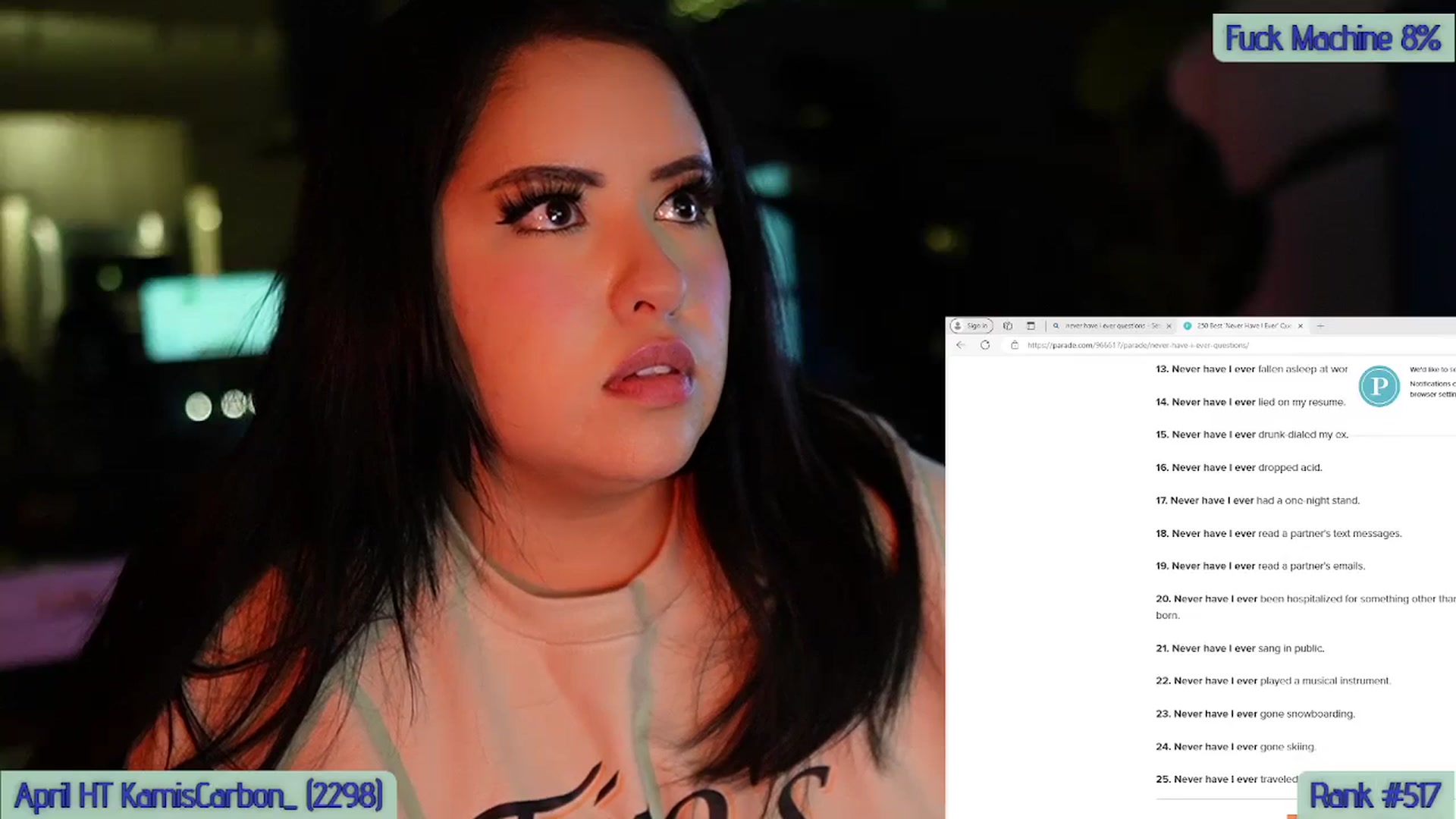 Gallery image thumbnail from Kamila__'s myfreecams stream on, 04/06/2024, 07:39 image 6 of 20