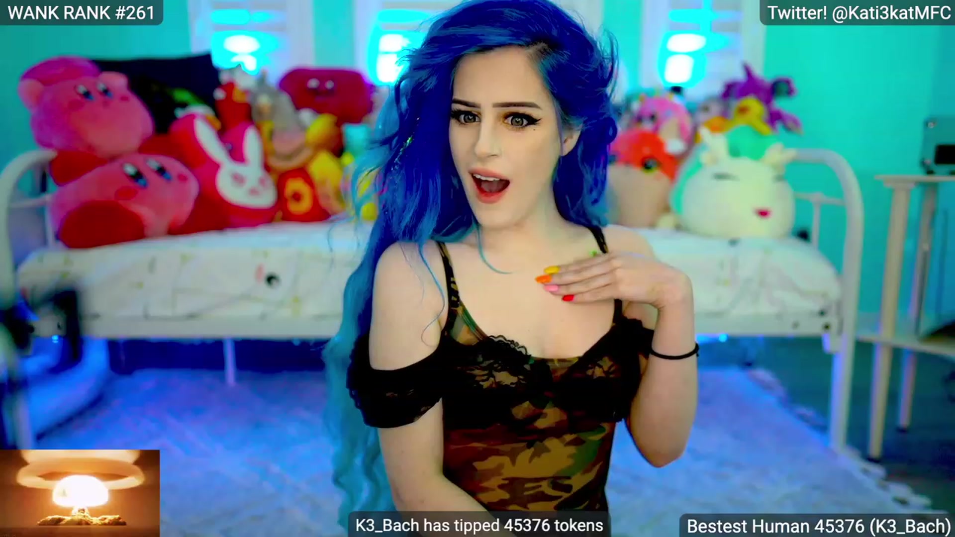 Gallery image thumbnail from Kati3Kat's myfreecams stream on, 02/04/2023, 07:43 image 10 of 20