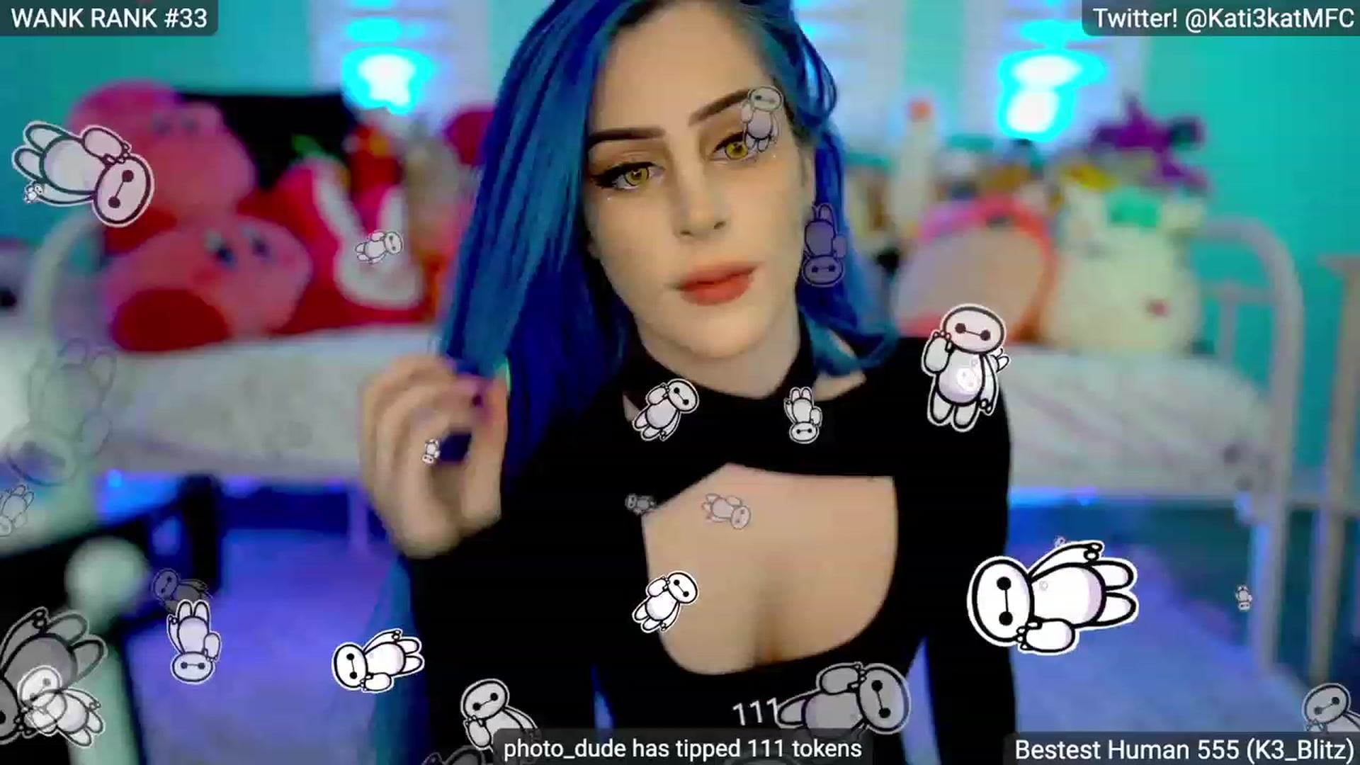 Gallery image thumbnail from Kati3Kat's myfreecams stream on, 02/12/2023, 09:08 image 1 of 20
