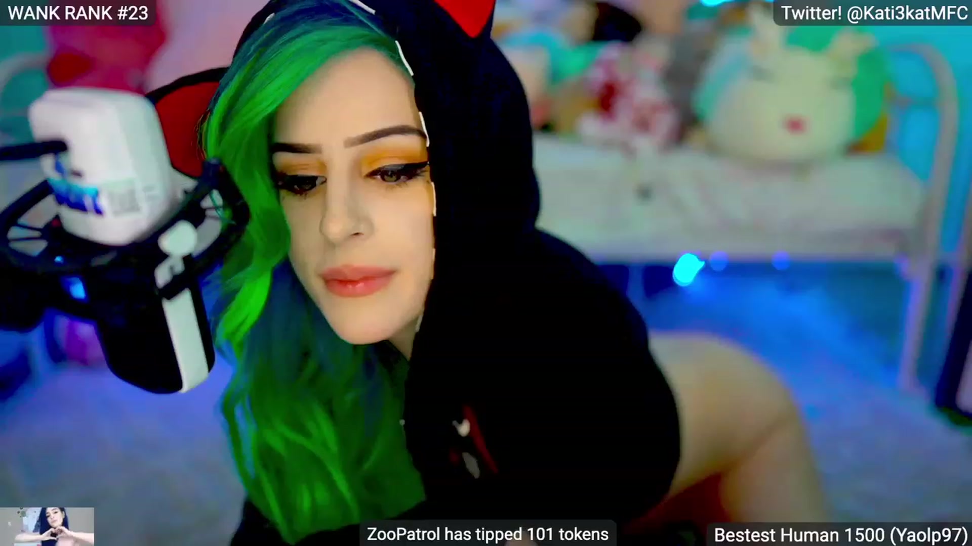 Gallery image thumbnail from Kati3Kat's myfreecams stream on, 04/13/2023, 07:47 image 18 of 20