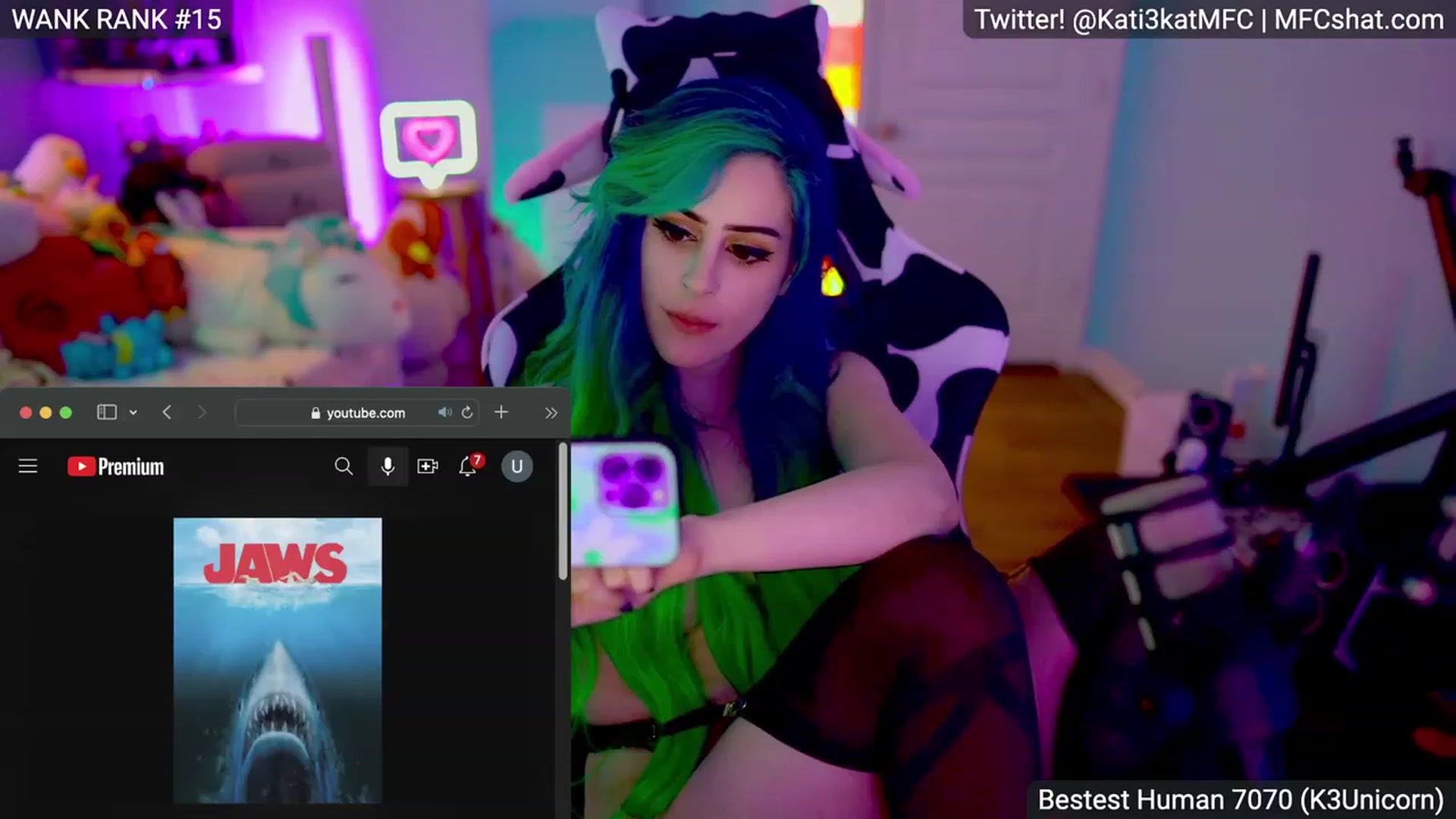 Gallery image thumbnail from Kati3Kat's myfreecams stream on, 04/26/2023, 09:58 image 2 of 20