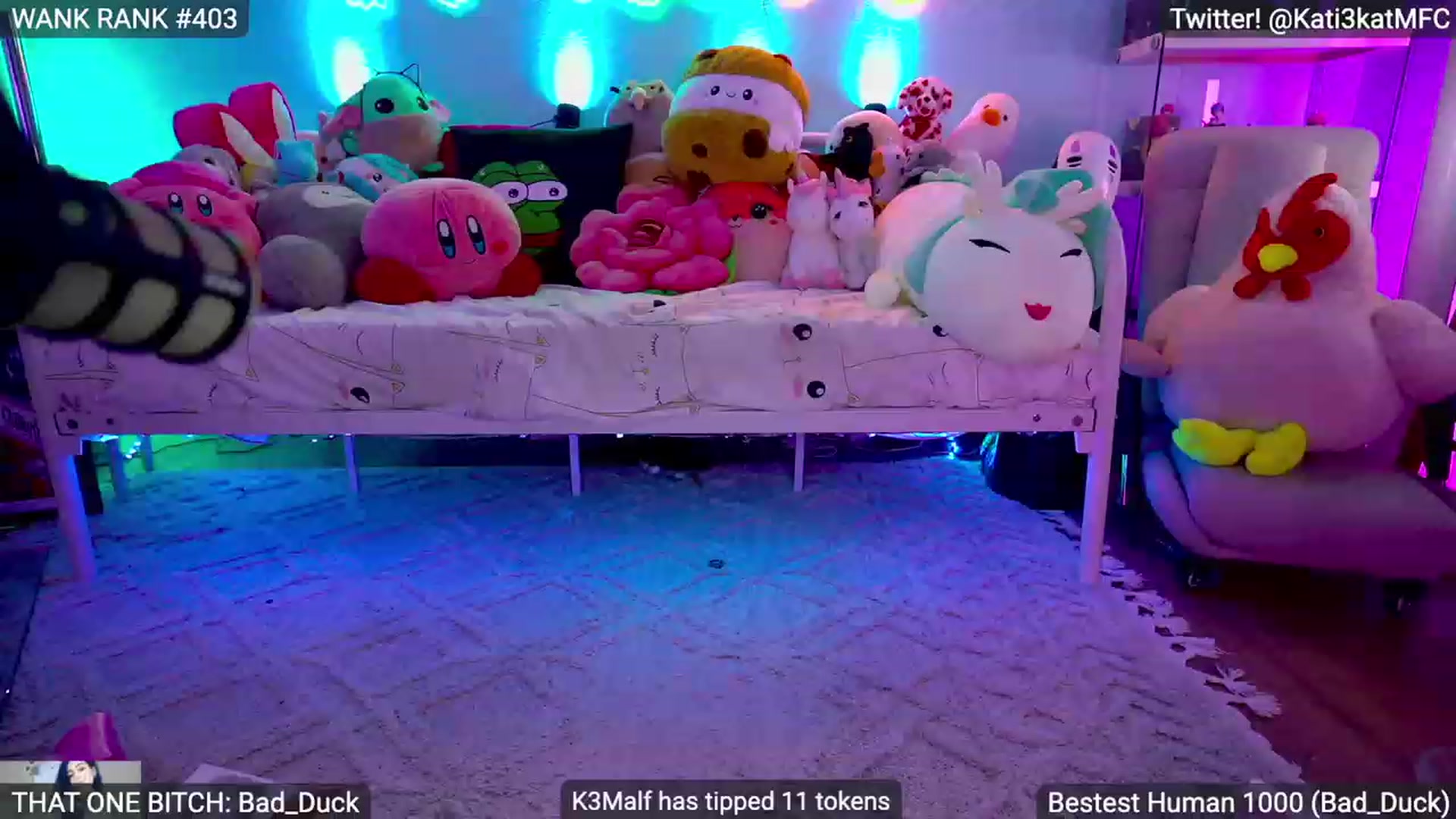 Gallery image thumbnail from Kati3Kat's myfreecams stream on, 07/09/2023, 06:52 image 2 of 20