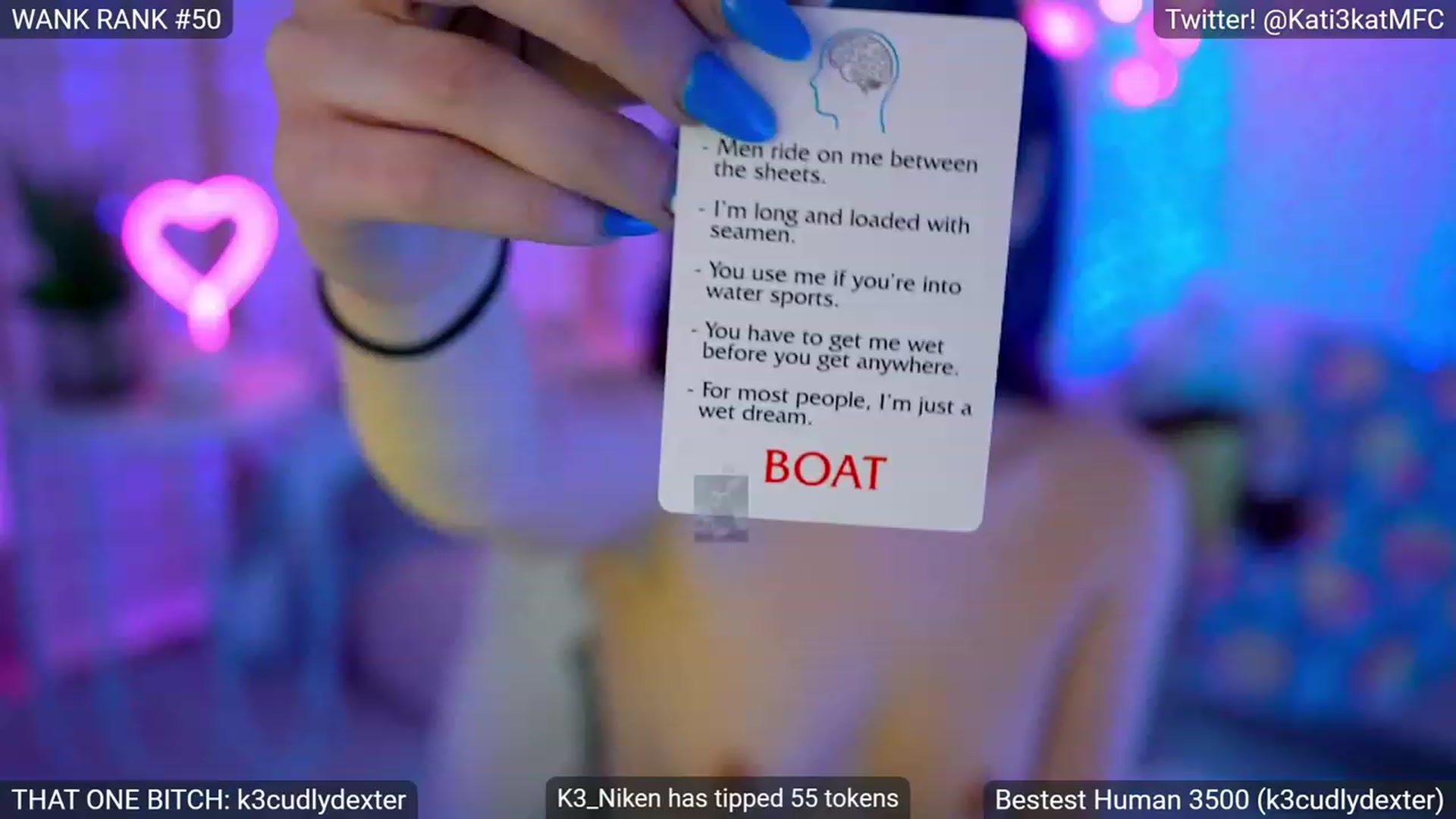 Gallery image thumbnail from Kati3Kat's myfreecams stream on, 08/19/2023, 04:47 image 17 of 20